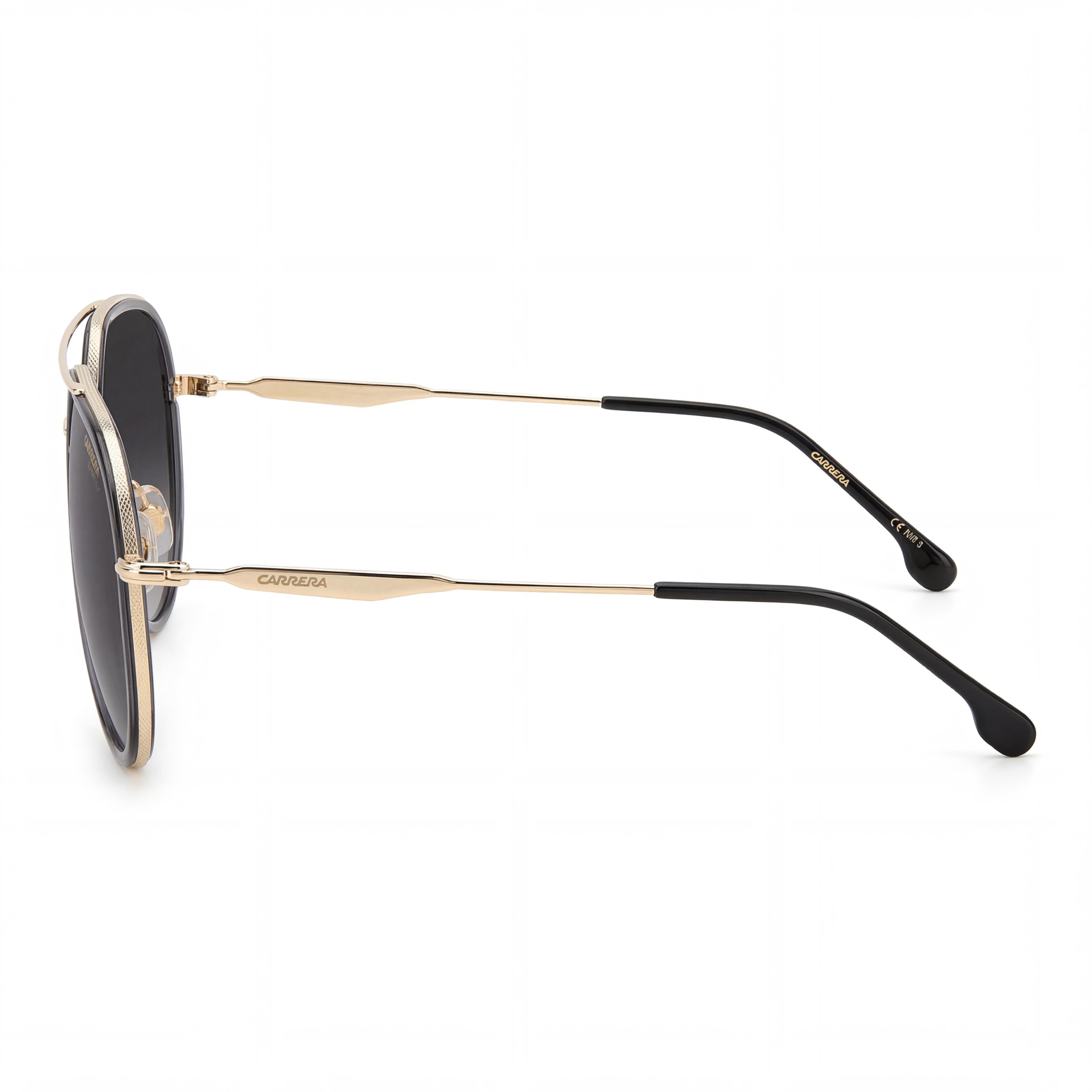 Carrera 295/S Gafas de sol unisex piloto de metal gris polarizadas con sombreado gris, 100 % protección UV, 58 mm, Photo 3