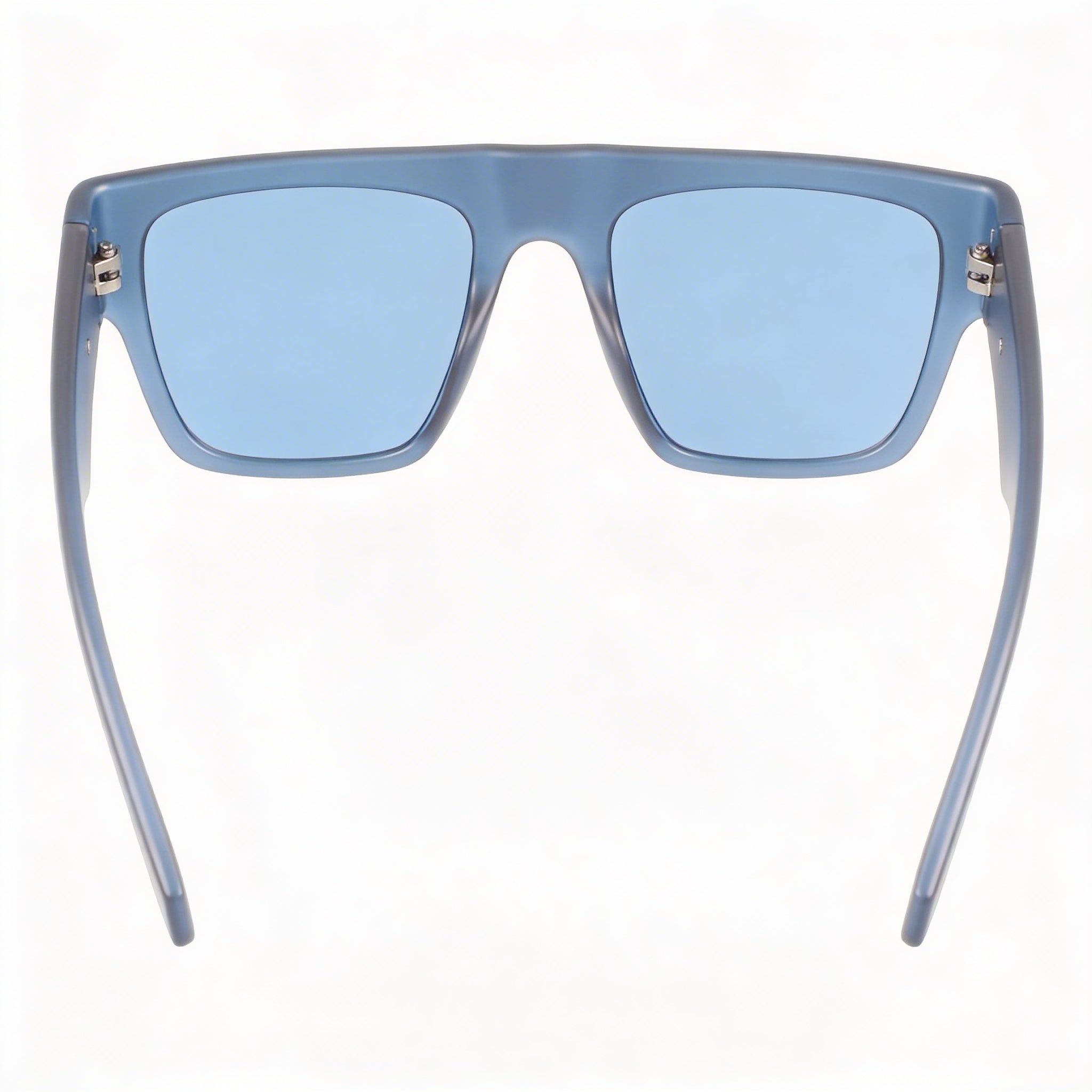 Gafas de sol Calvin Klein CKJ22636S para mujer, de plástico transparente azul marino con lentes de espejo azules y protección UV, talla M, Photo 4