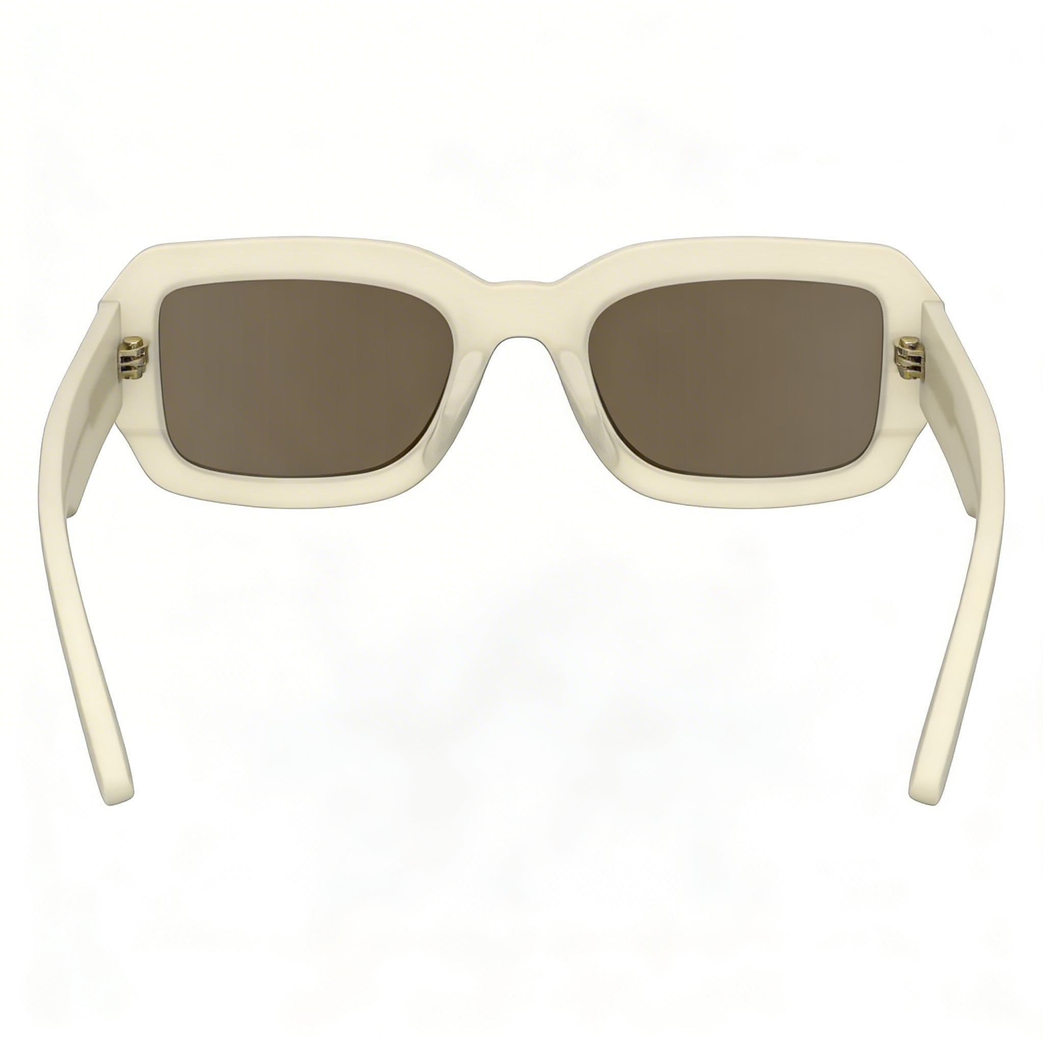 Gafas de sol unisex Calvin Klein CK24511S de plástico con montura de tiza y lentes marrones lisas, protección UV, 52 mm, Photo 3
