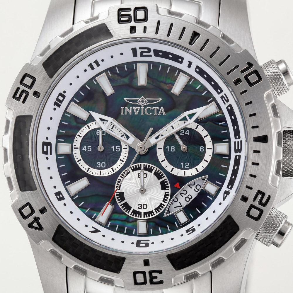 Reloj cronógrafo de cuarzo Invicta Pro Diver - SCUBA 49853 para hombre, de acero inoxidable, con esfera negra, 51 mm