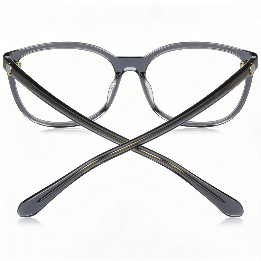 Gafas de moda Kate Spade New York para mujer, montura de plástico negra, lentes de policarbonato transparente, 52-16-140 mm