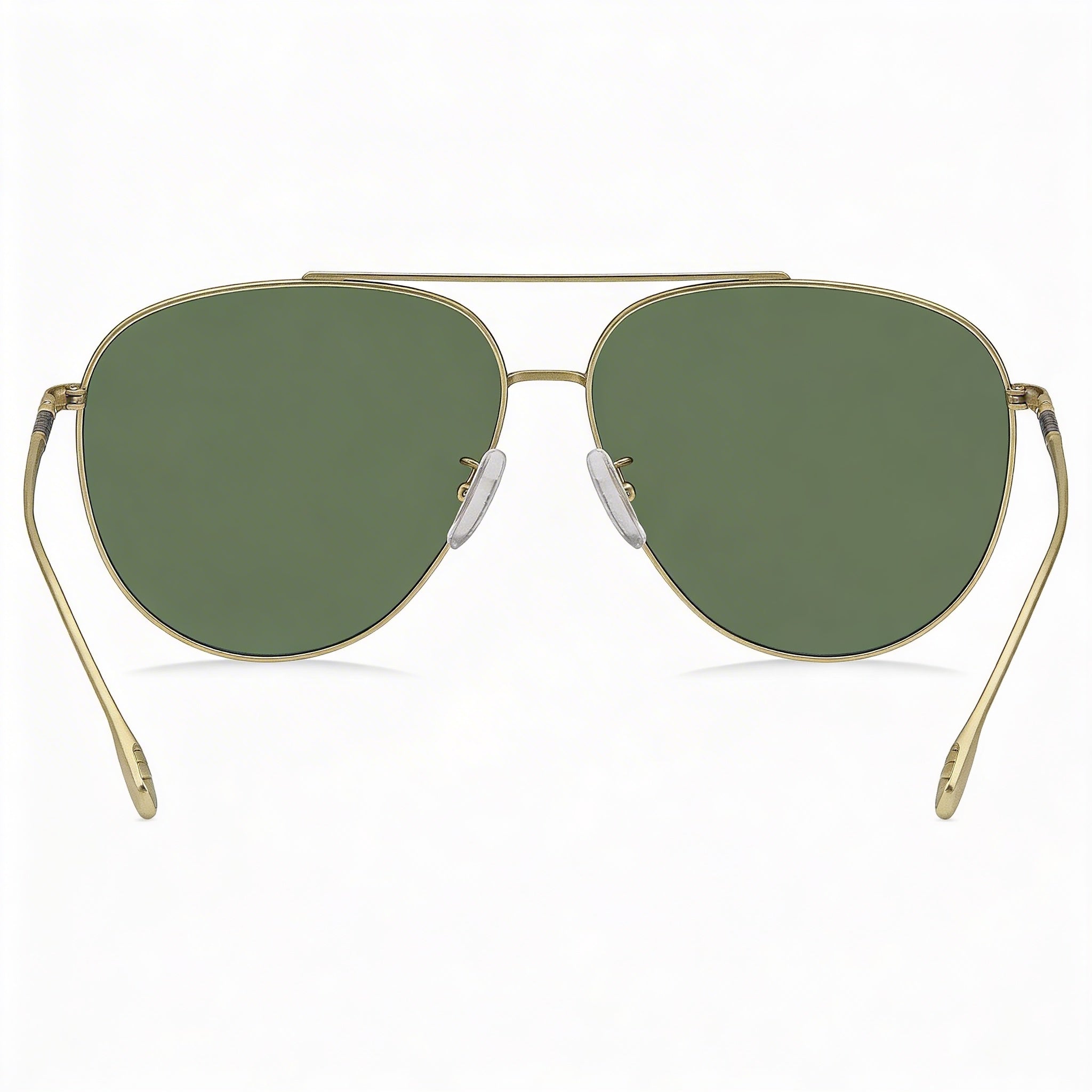 Hugo Boss Boss 1296/F/S Men's Pilot Stainless Steel Matte Gold Green Frame Matte Gold Lenses 63mm UV Protection, Photo 2