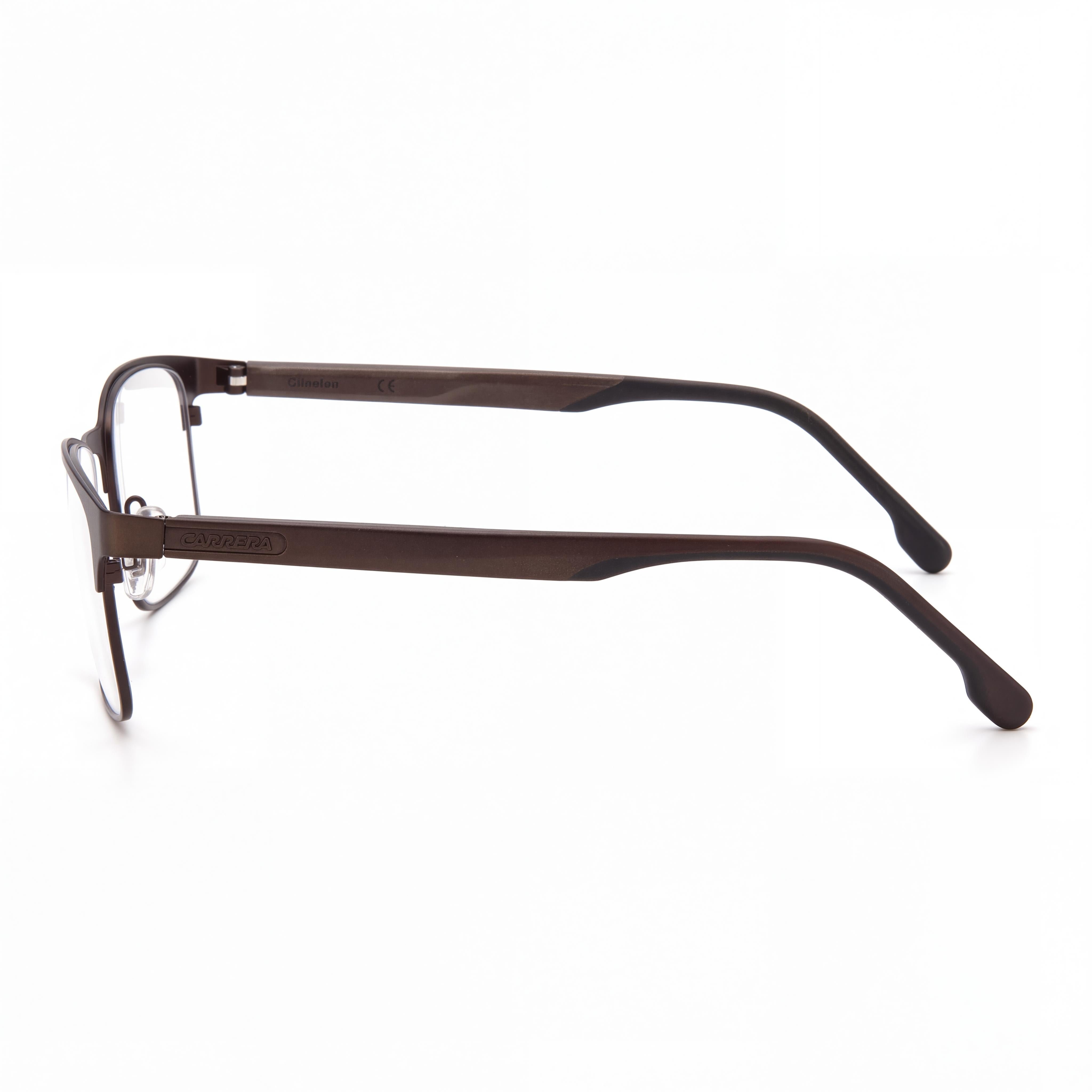 Carrera Carrera 8869 Unisex Alloy Steel Matte Brown Non-Polarized Polycarbonate Eyeglasses 55-18-145mm, Photo 2