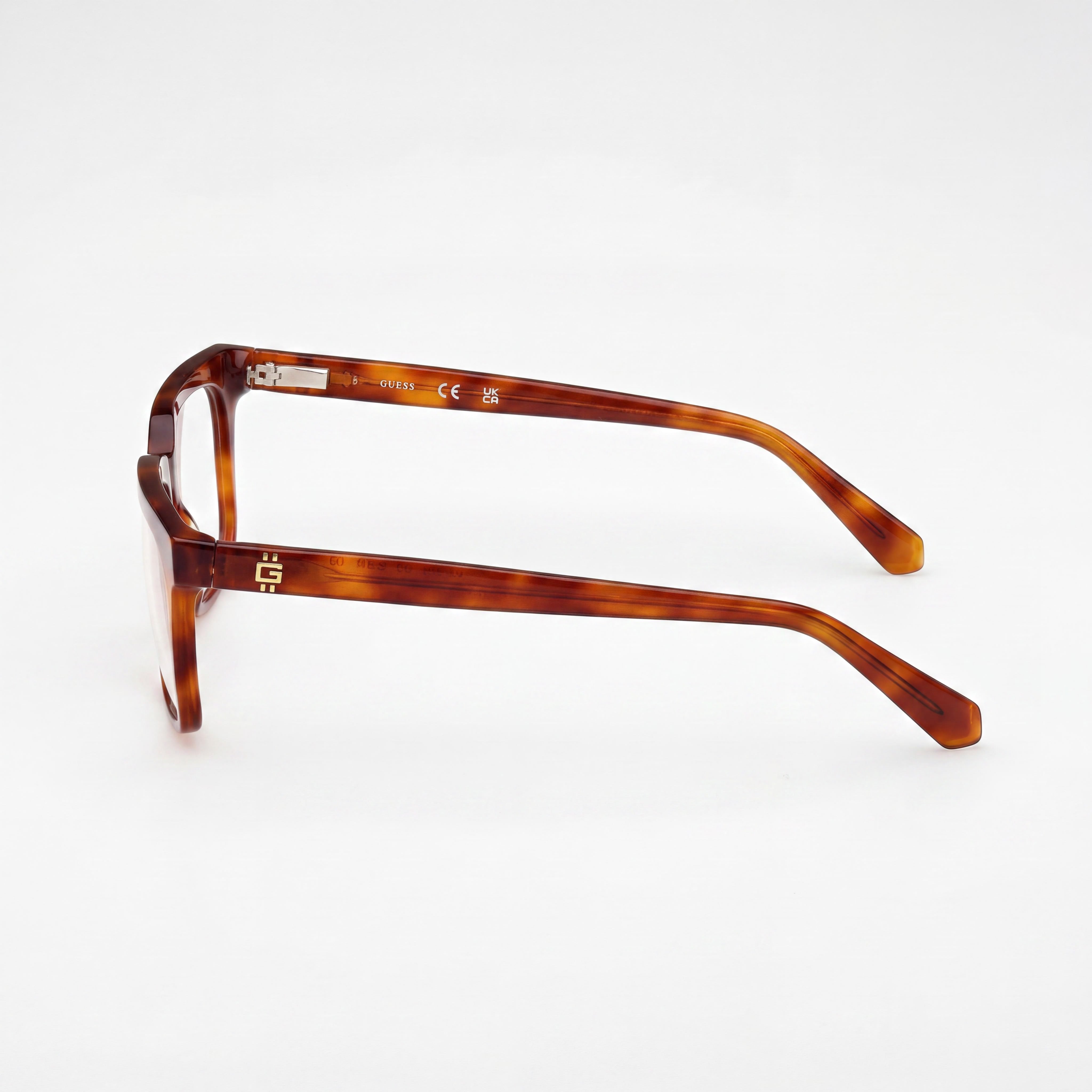 GUESS GU50133 Women's Blonde Havana Plastic Optical Eyeglasses, Bridge Width 15mm, Temple Length 145mm, Photo 2
