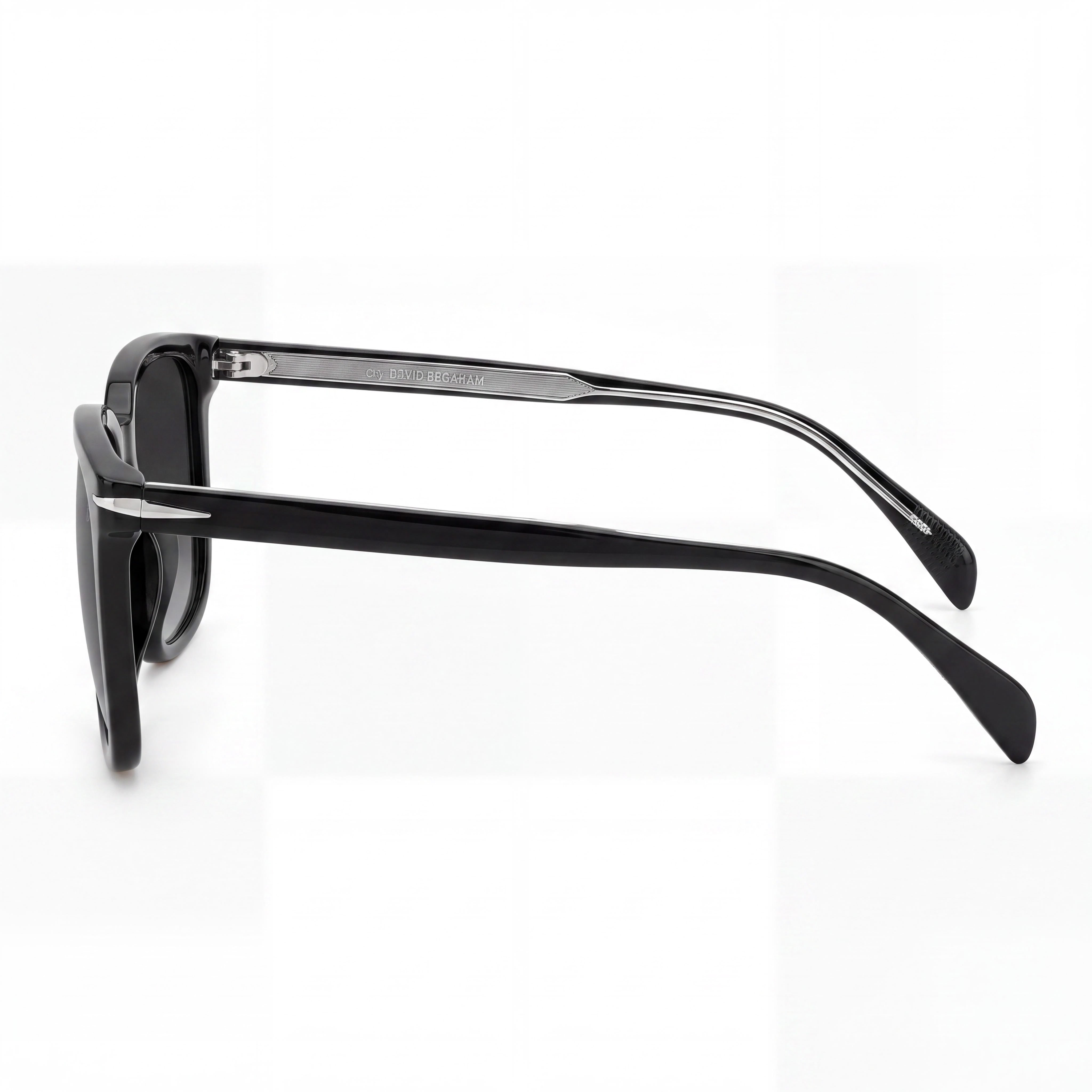 David Beckham Db 1071/F/S Men's Black Acetate Rectangular UV Protected Sunglasses 57mm, Photo 3