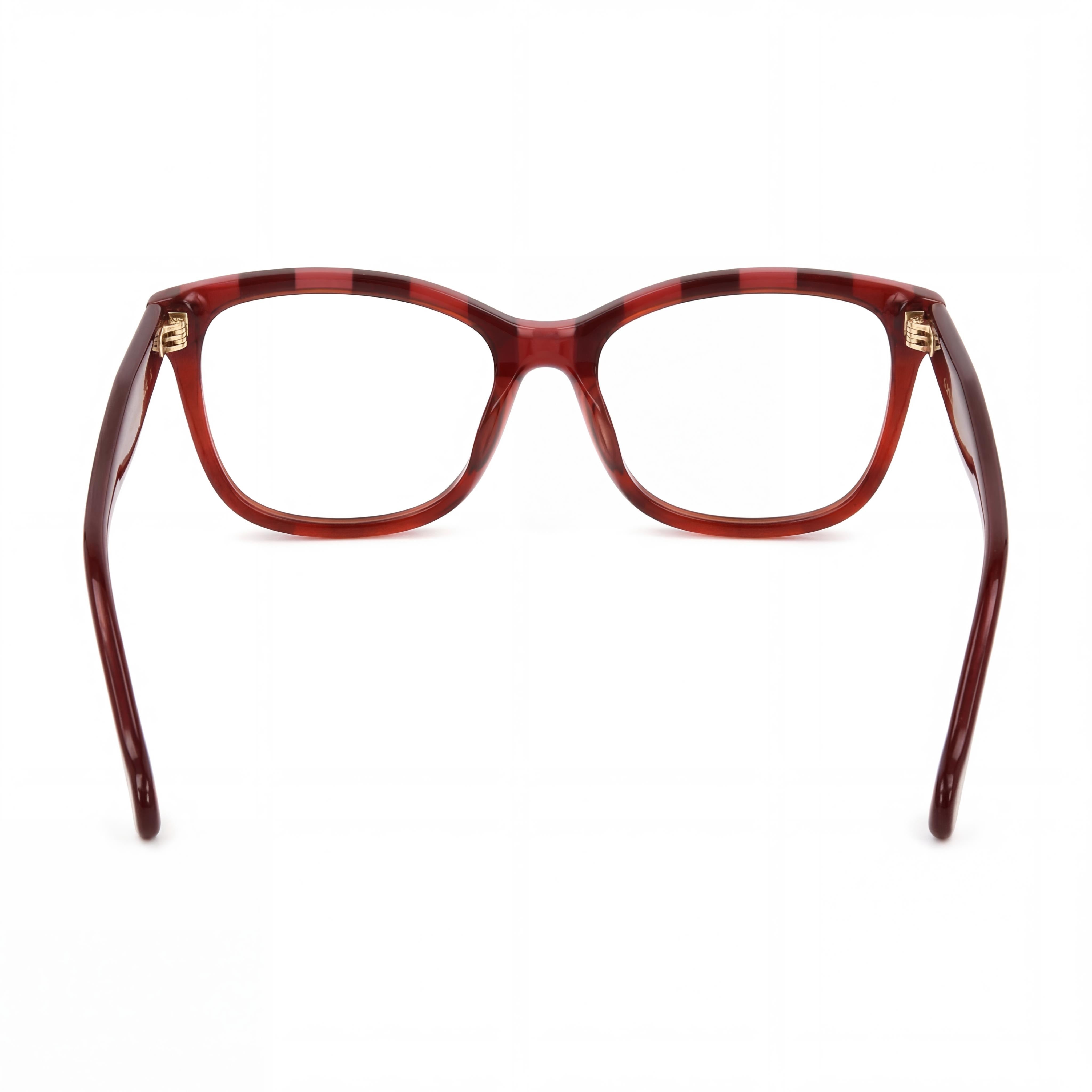 Carolina Herrera Modern Her 0147 Women's Acetate Eyeglass Frames in Burgundy Red 54-16-145mm, Photo 3