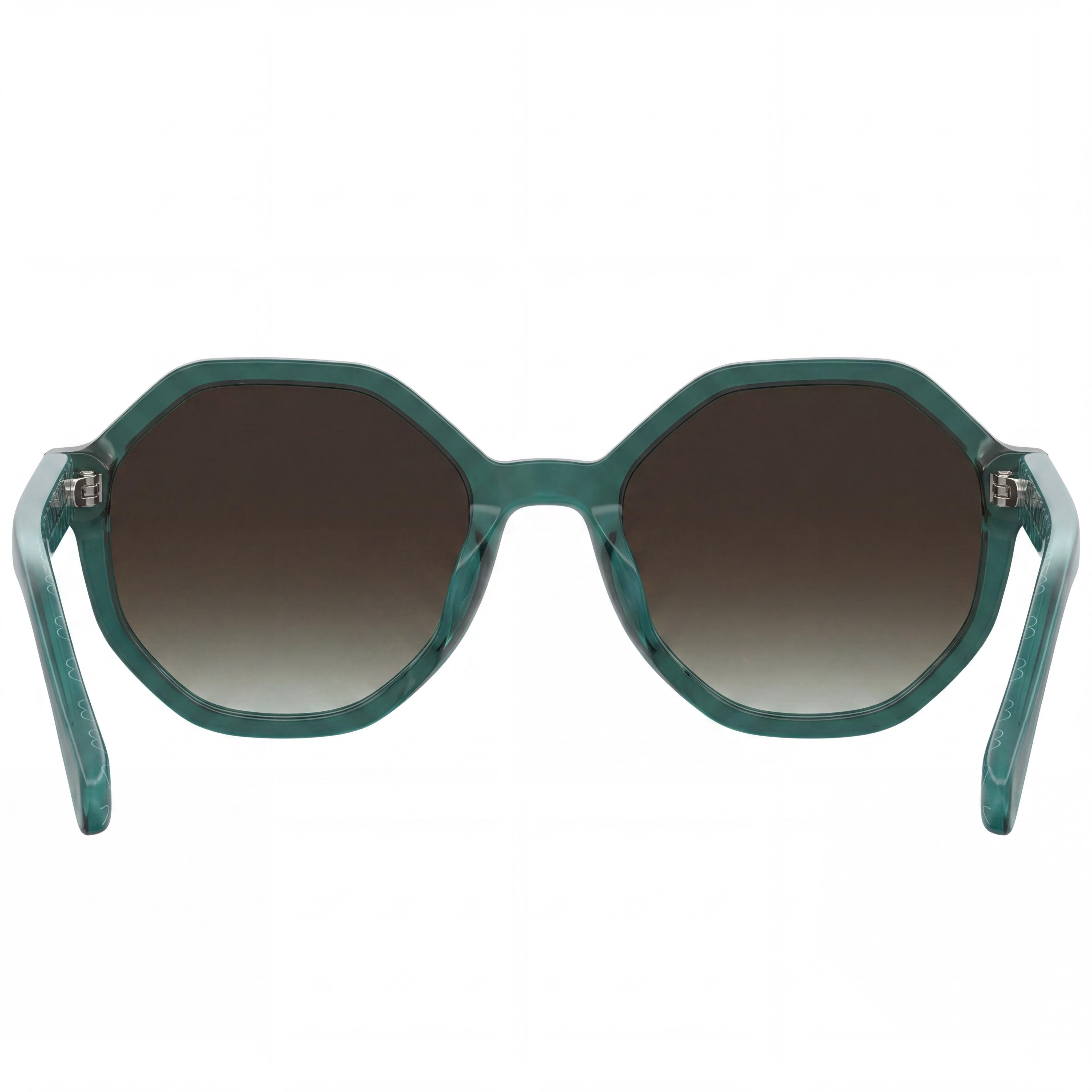 Love Moschino Casual Women's Sunglasses, Green Cellulose Propionate Frame, Brown Shaded Lenses, 52mm, Photo 4
