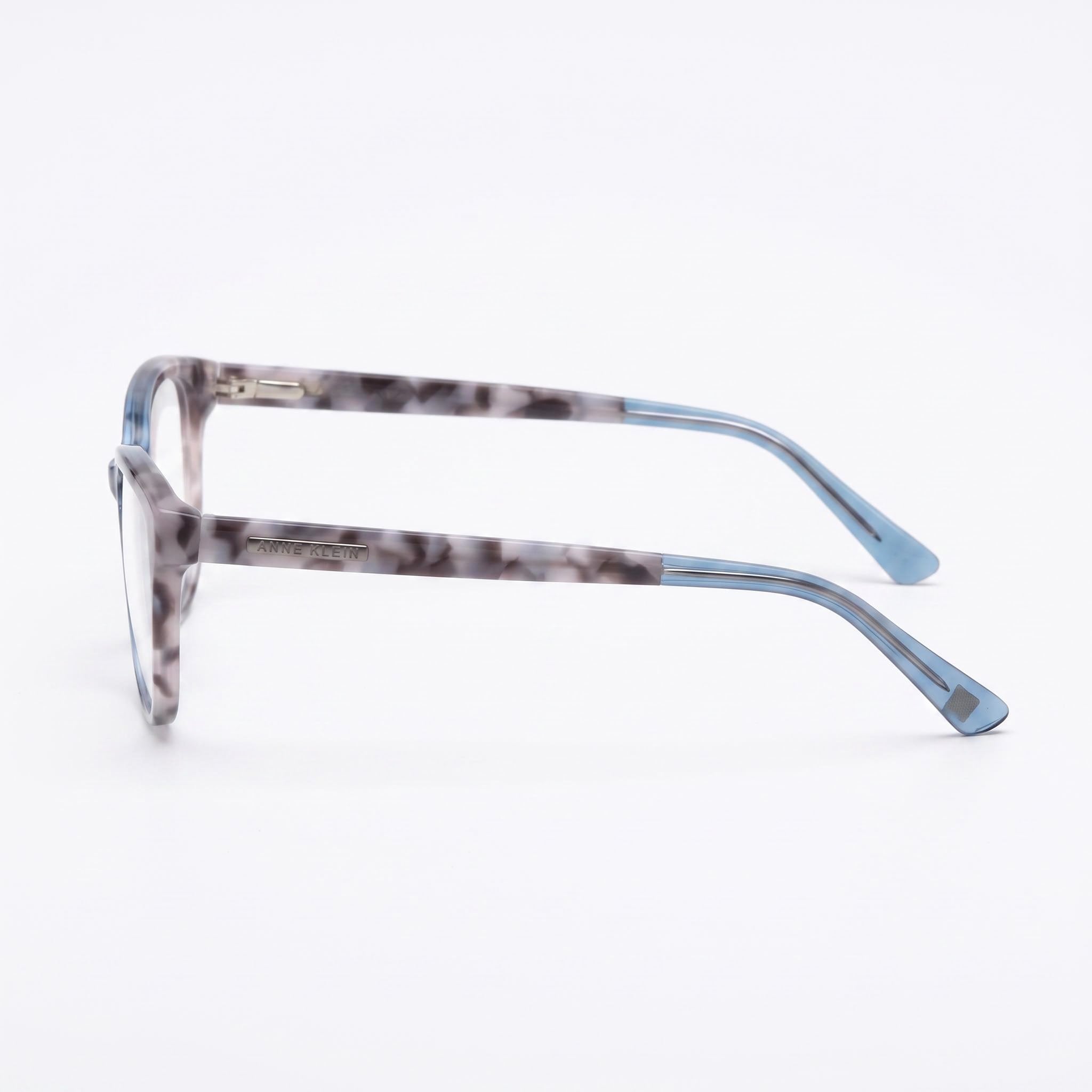 Gafas Anne Klein Ak5069 de hombre con montura metálica ligera y lentes de policarbonato transparente en color pizarra, 53 mm de ancho de lente, Photo 3