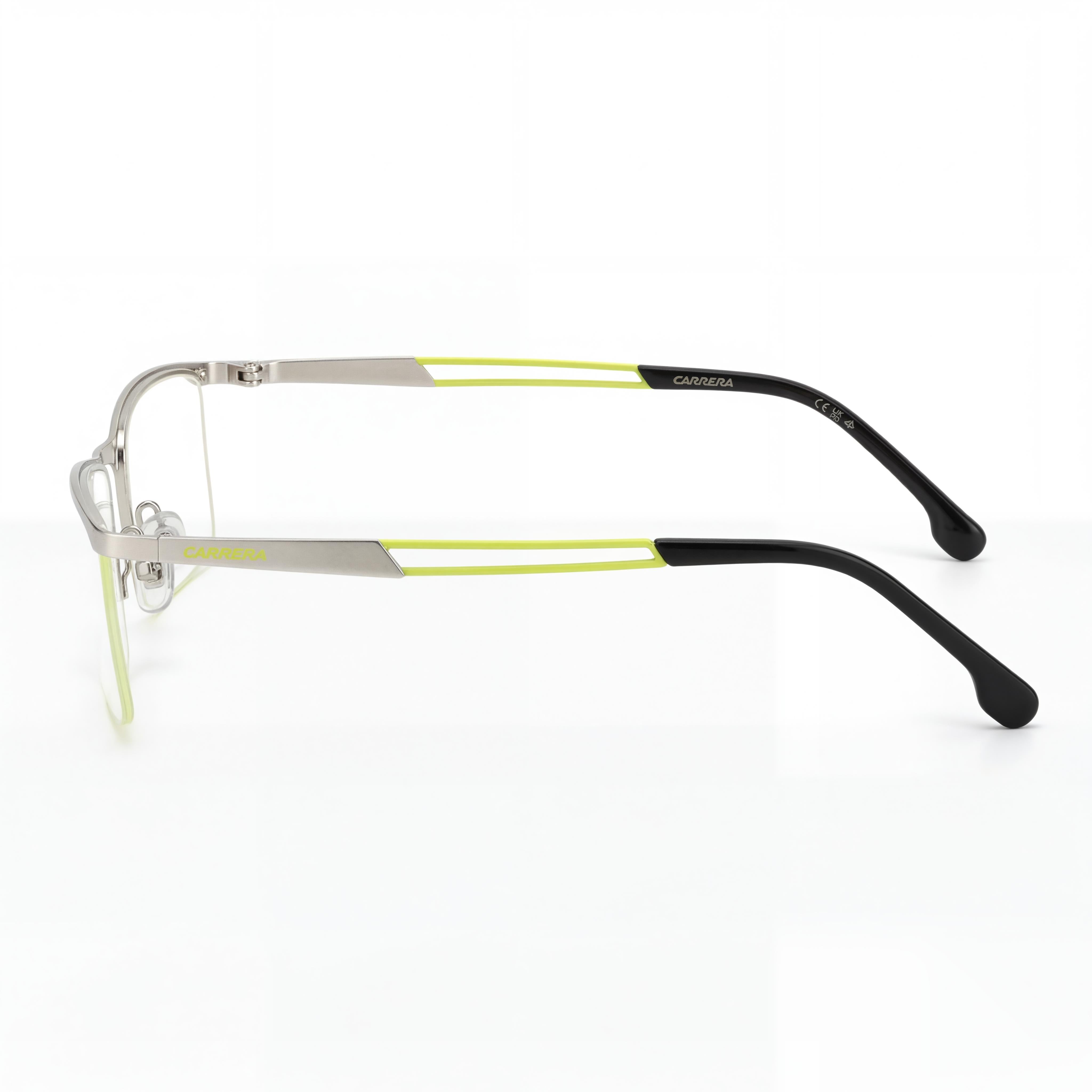 Gafas de sol unisex modernas Carrera con montura de plástico verde paladio mate y lentes de policarbonato 54-19-140, Photo 3