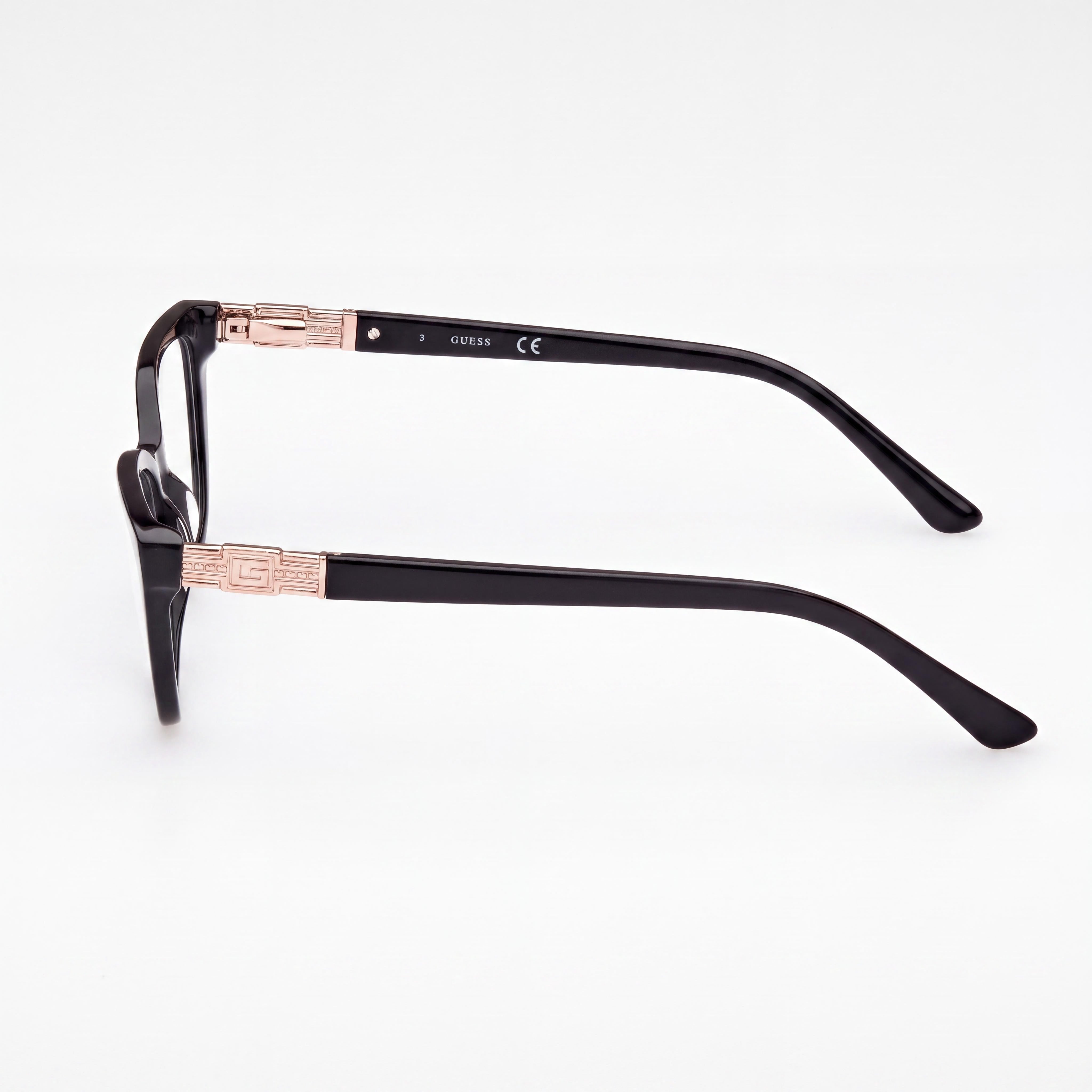 GUESS GU2941 Women's Casual Style Shiny Black Plastic Frame Non Polarized Eyewear Lens Width 51mm, Photo 2