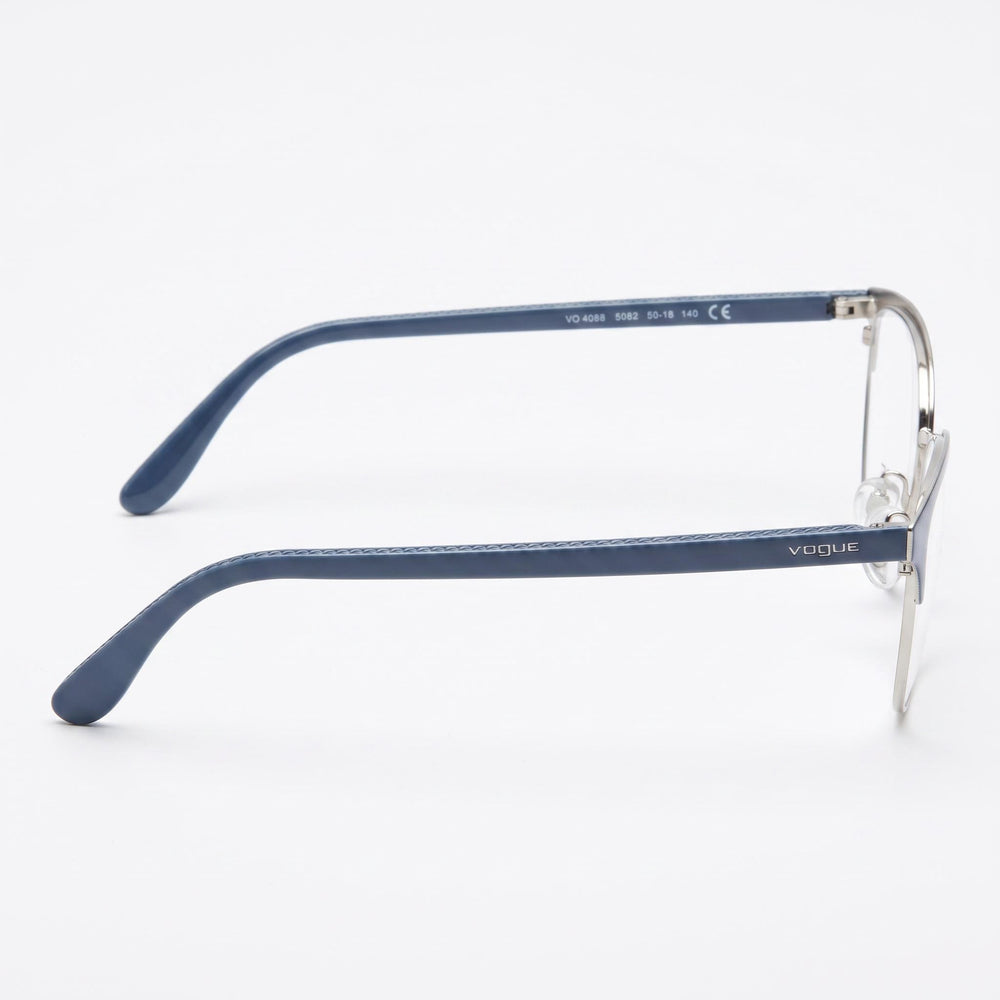 Vogue Eyewear Vo 4088 Women's Blue/Silver Plastic Frame Eyewear with 50mm Lens, 18mm Bridge, 140mm Temple