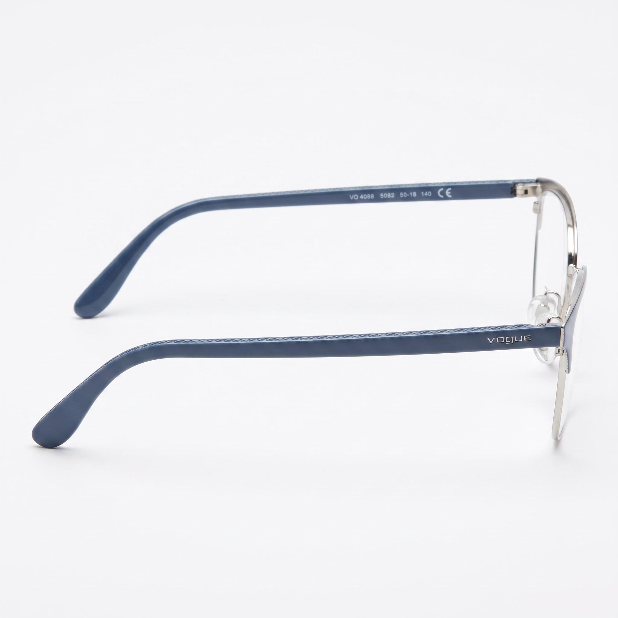 Vogue Eyewear Vo 4088 Women's Blue/Silver Plastic Frame Eyewear with 50mm Lens, 18mm Bridge, 140mm Temple, Photo 2