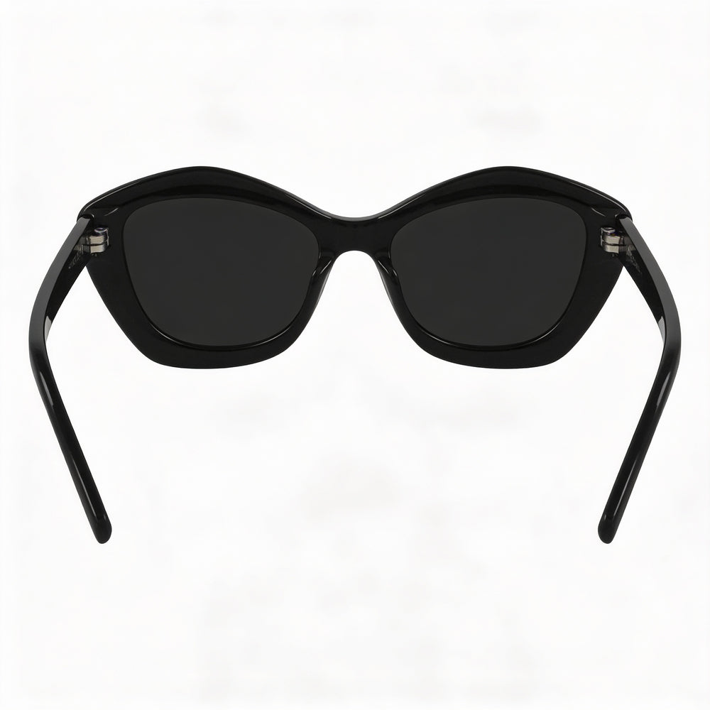 Gafas de sol Saint Laurent Classic para mujer, montura de plástico negra, sin polarizar, protección UV, 54 mm