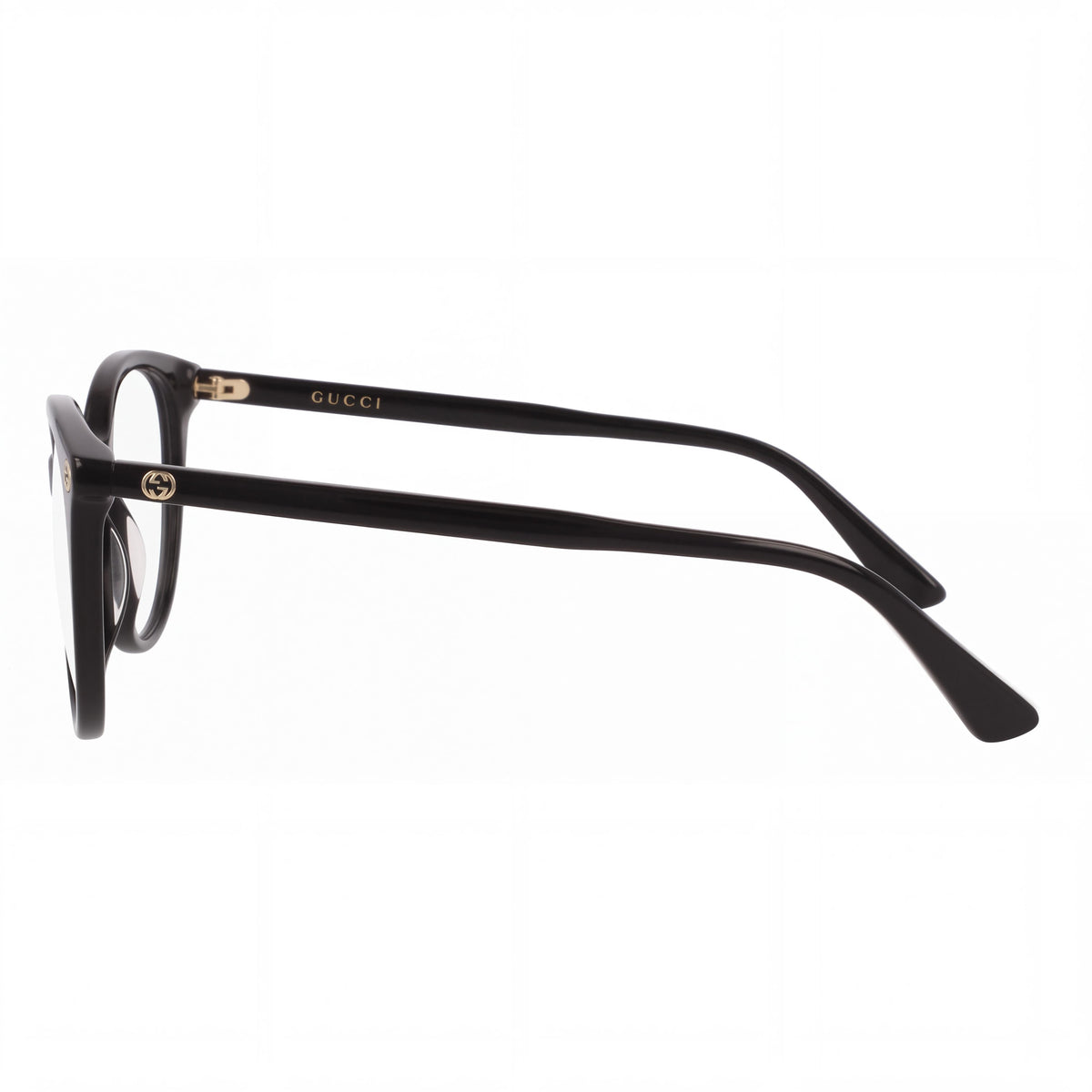 Gucci Gg0093o-001 Women's Black Acetate Cateye Eyeglasses, Lens Width 53mm, Bridge 17mm, Temple 140mm, Photo 3