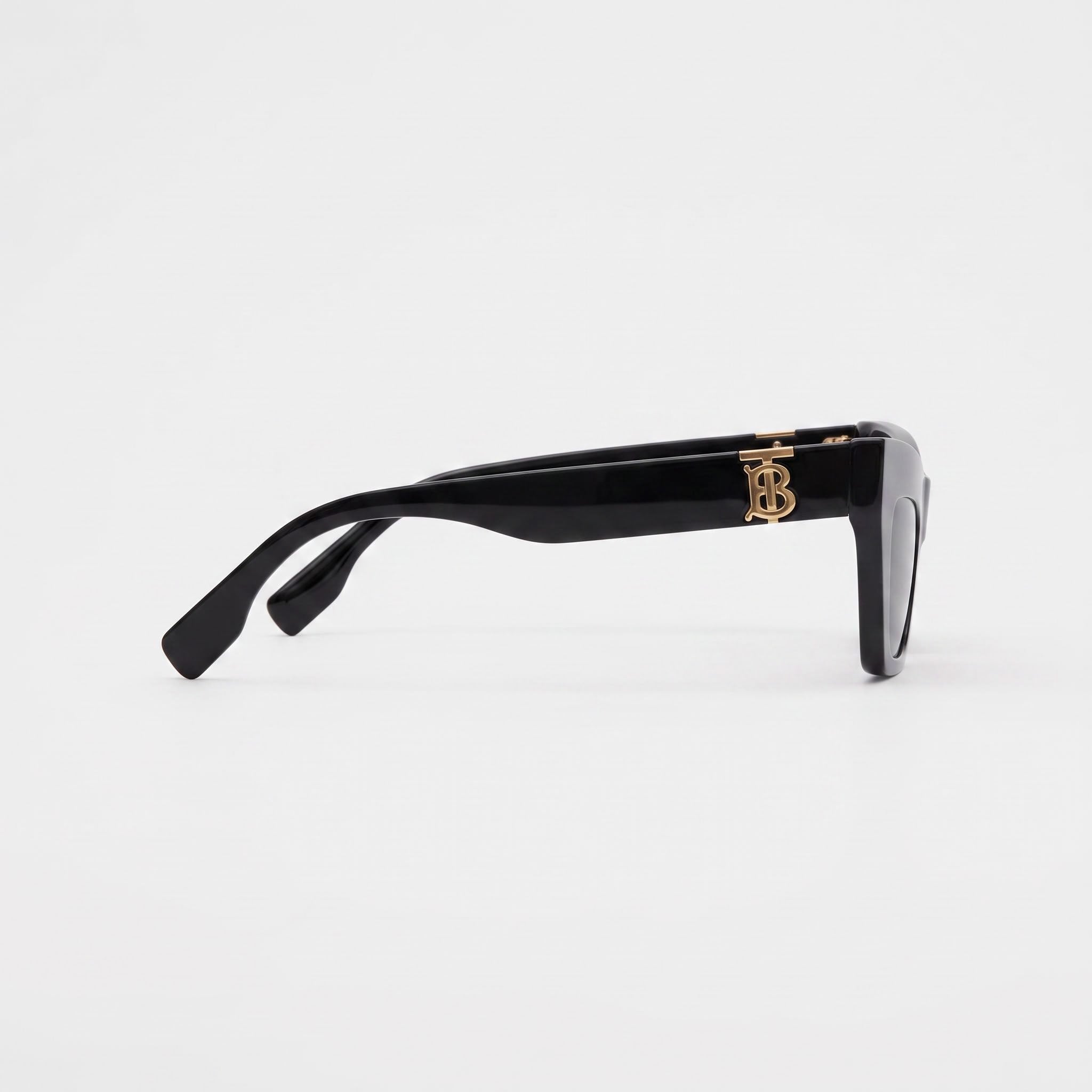 BURBERRY Be 4405 Unisex Black Dark Grey Acetate Frame Non- Polycarbonate Sunglasses 51mm, Photo 3