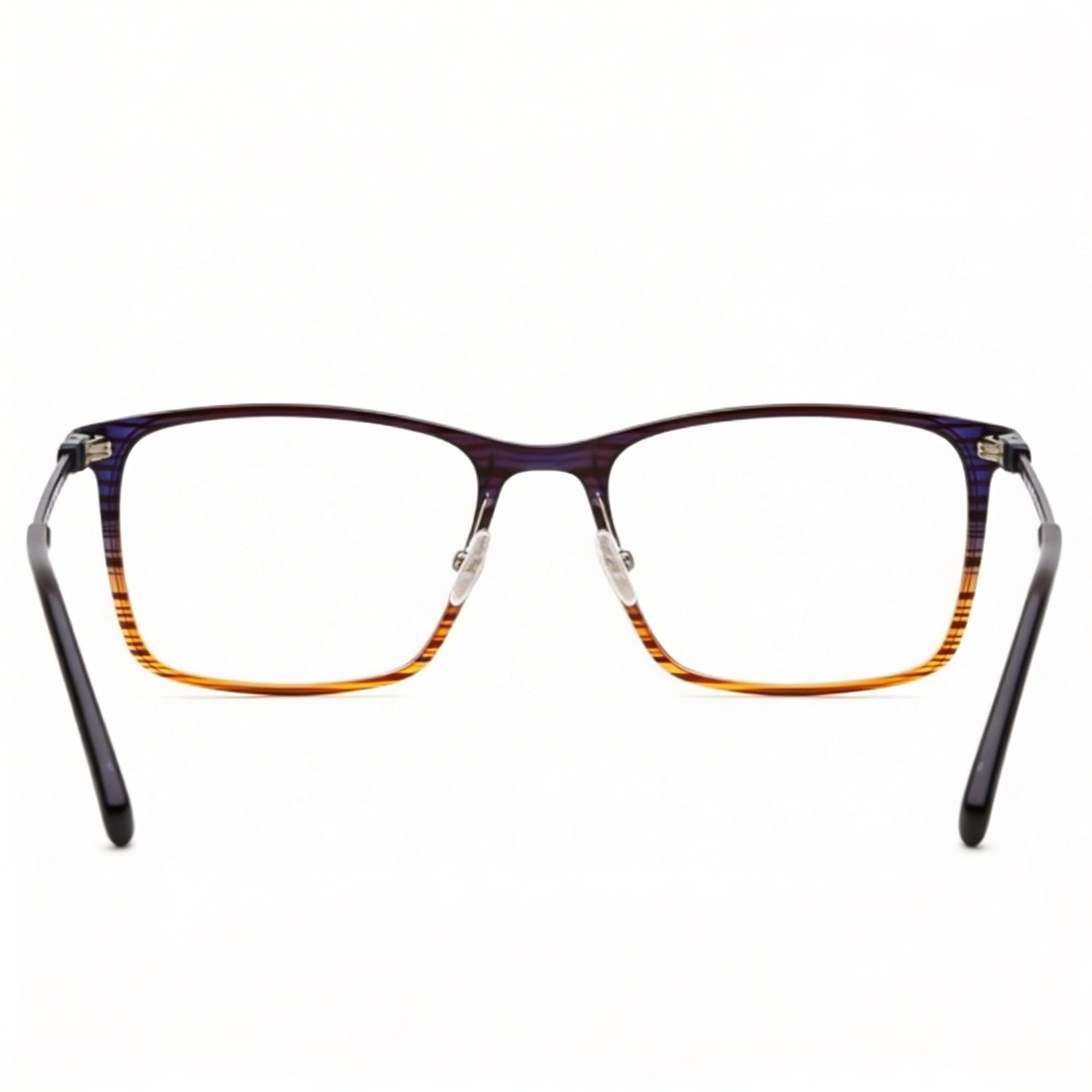 Flexon EP8011 Women's Eyewear with Acetate Frame, Navy Amber Color, 53mm Lens Width, Photo 2