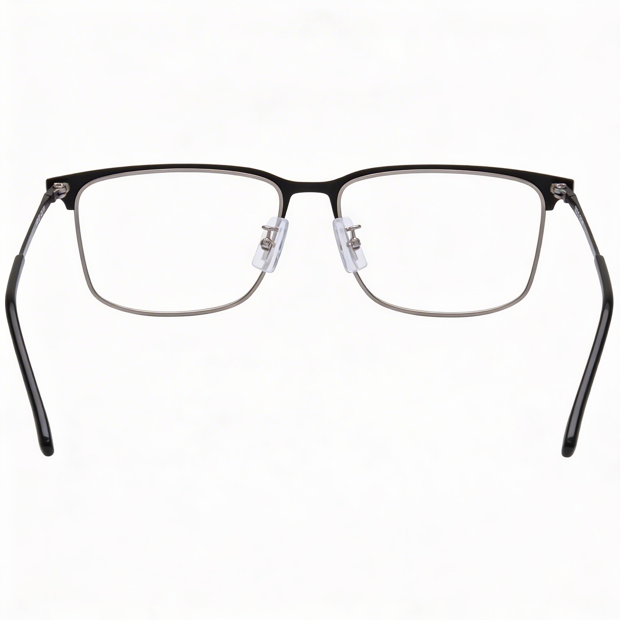 Hugo Boss Modern Unisex Matte Black Stainless Steel Frame with Matte Black Non Polarized Lenses 55-17-145, Photo 2
