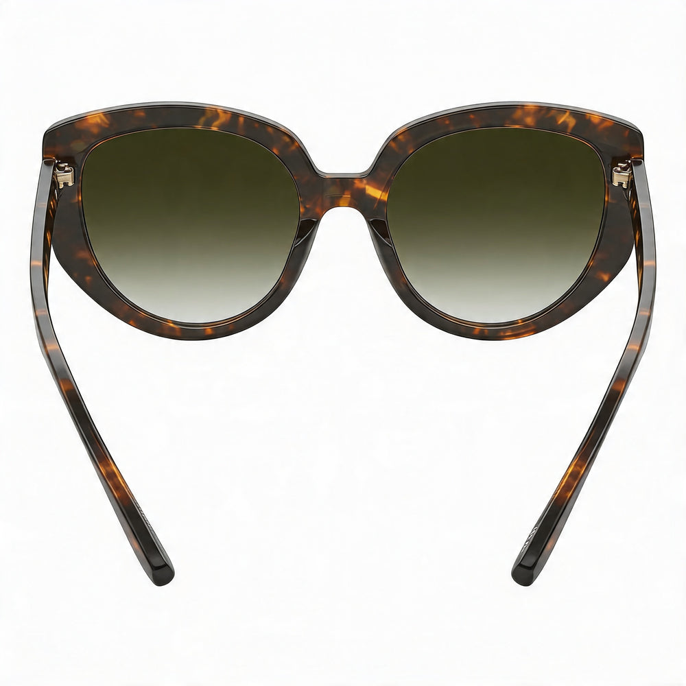 Moschino Casual Women's Acetate Havana Frame with Green Shaded Polycarbonate Lenses 53mm Sunglasses