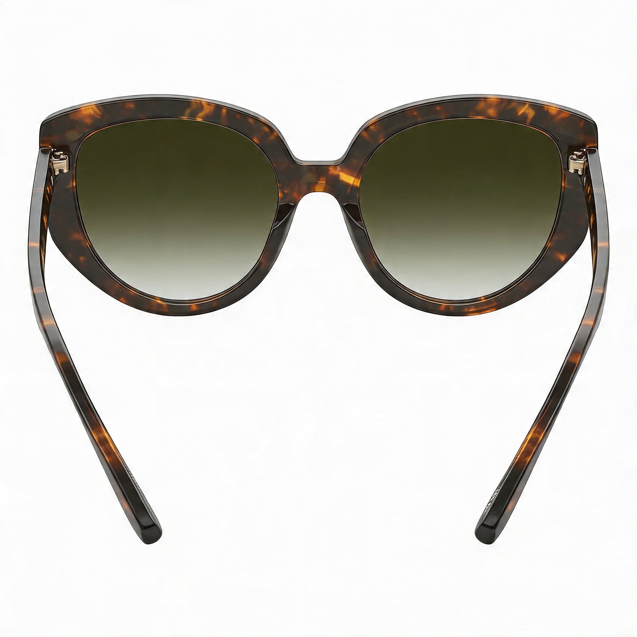 Gafas de sol Moschino informales de acetato havana para mujer con lentes de policarbonato verde sombreado de 53 mm, Photo 2
