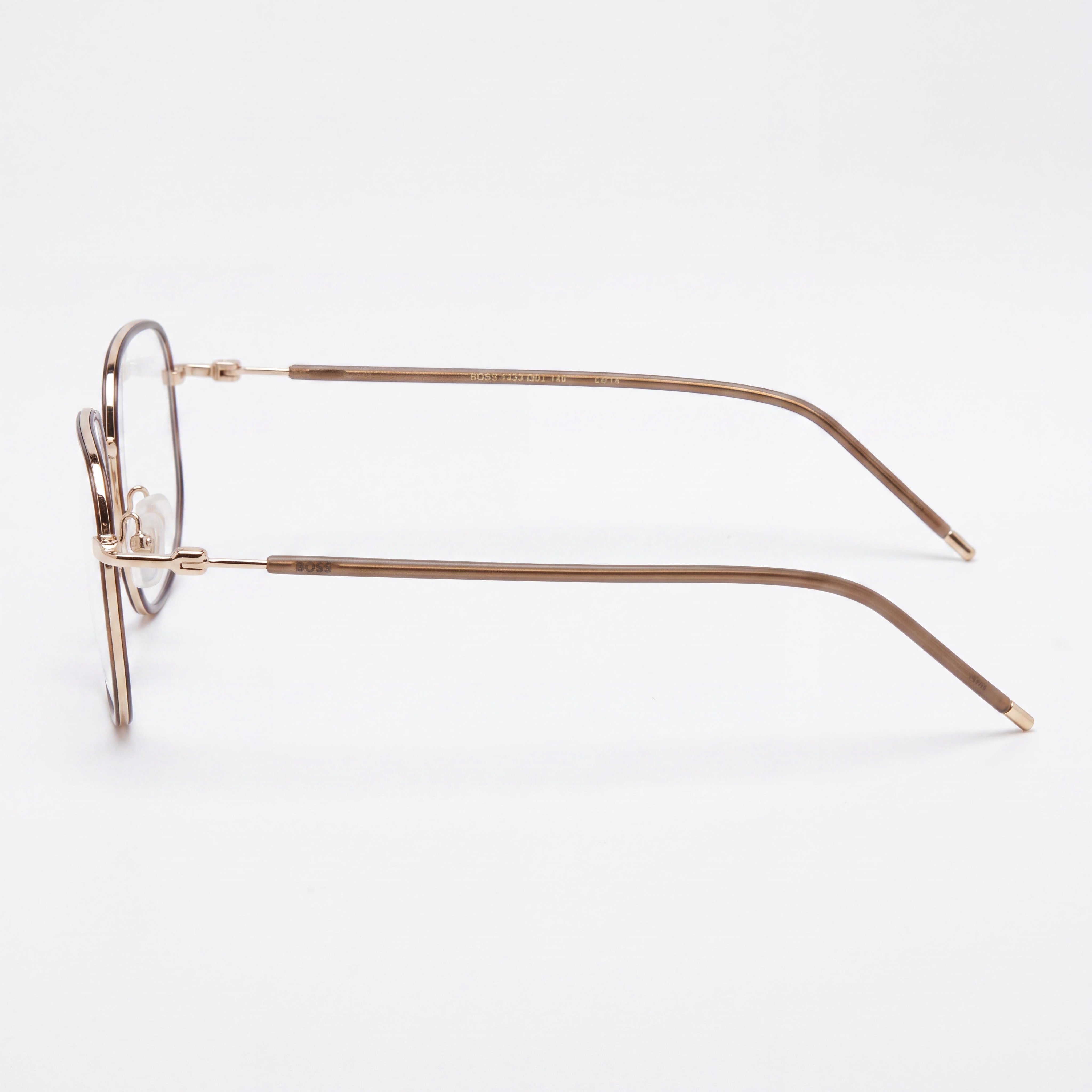 BOSS Audio Systems 106495 Men's Gold Havana Alloy Steel Eyeglasses 53mm, Photo 2