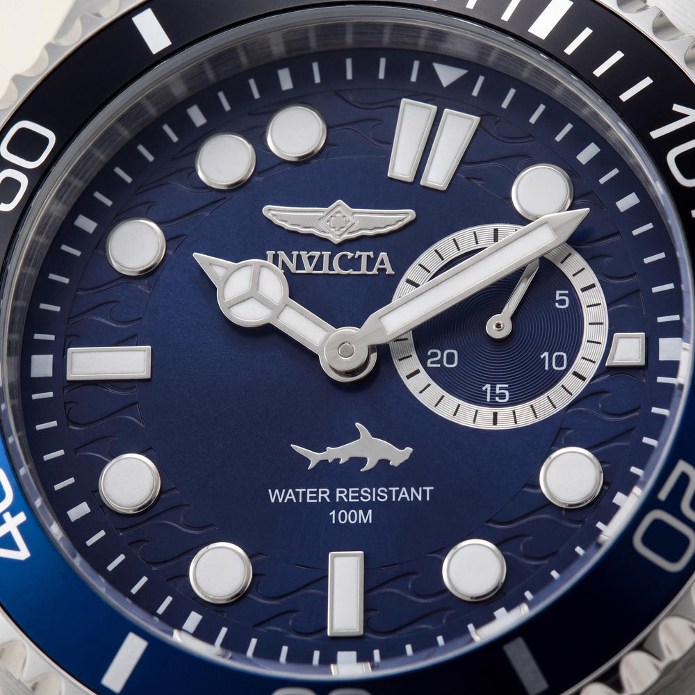 Invicta Pro Diver 49278 Men's Quartz Stainless Steel Watch, Blue Dial, 43mm Case, 10 ATM Water Resistant