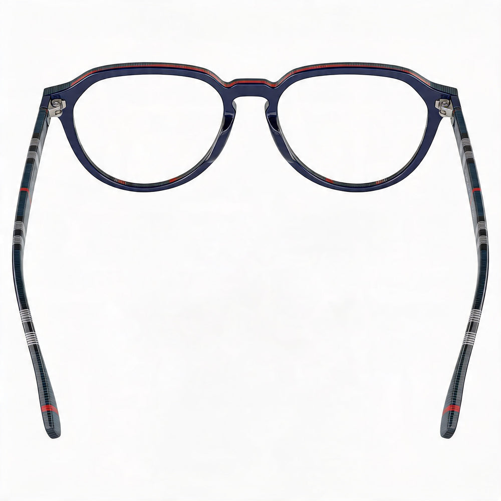 BURBERRY Be 2368 Men's Blue Navy Check Plastic Frame Eyeglasses 54mm