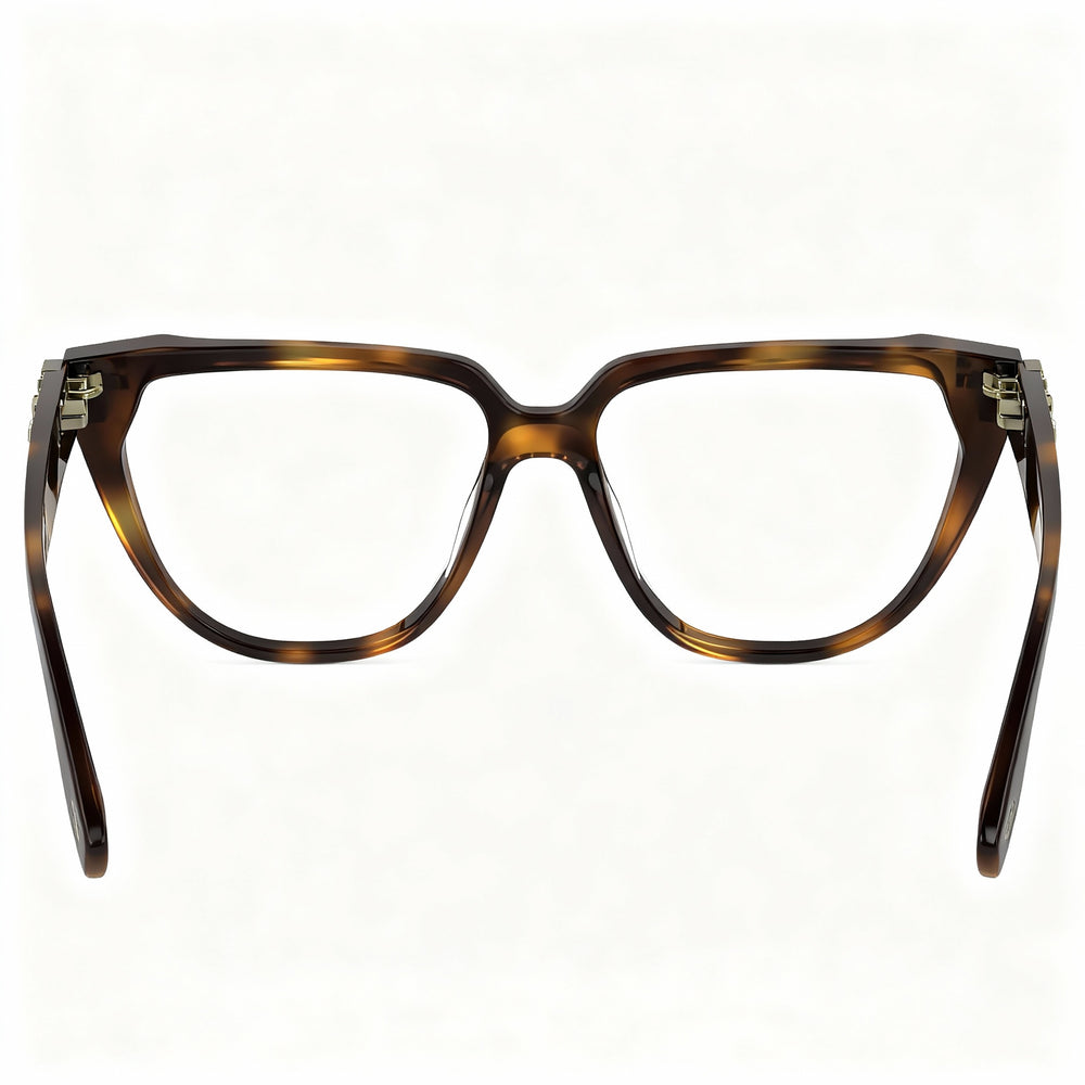 Monturas ópticas Victoria Beckham Modern para mujer, de acetato color carey con lentes de policarbonato no polarizadas de 54 mm