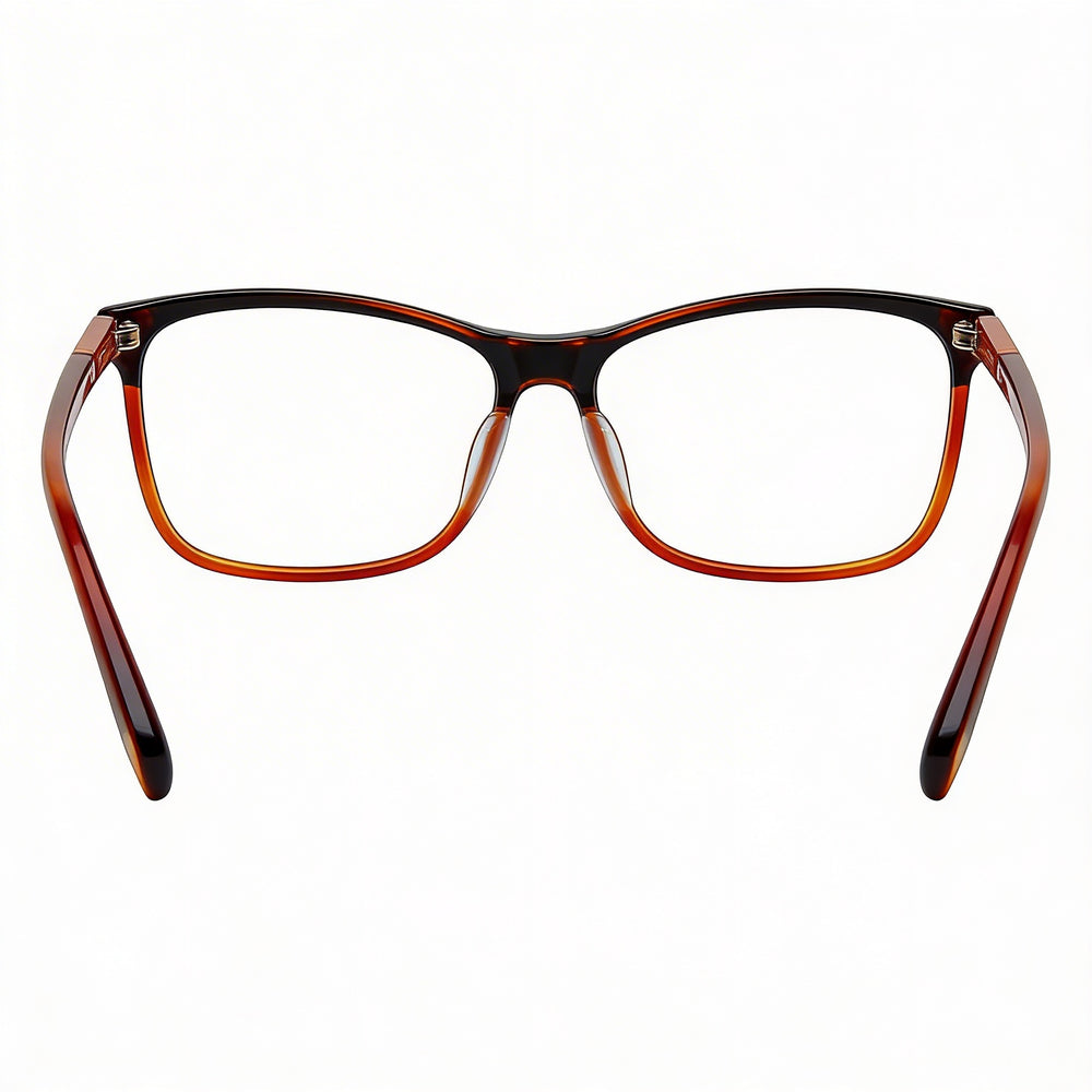 Escada Vesa13 Men's Lightweight Eyewear Frames with Yellow Brown Havana Frame Color, Size 55-15-135mm
