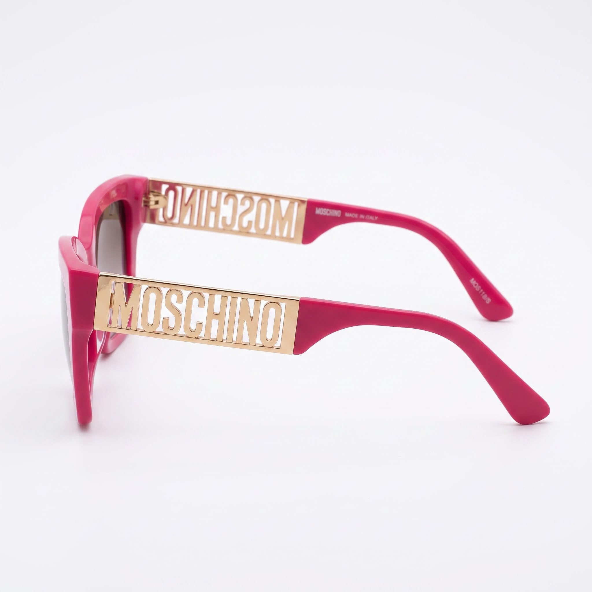Gafas de sol Moschino Casual de acetato para mujer, color fucsia, marrón y morado, doble tono / marrón violeta, doble tono, 53 mm, Photo 2