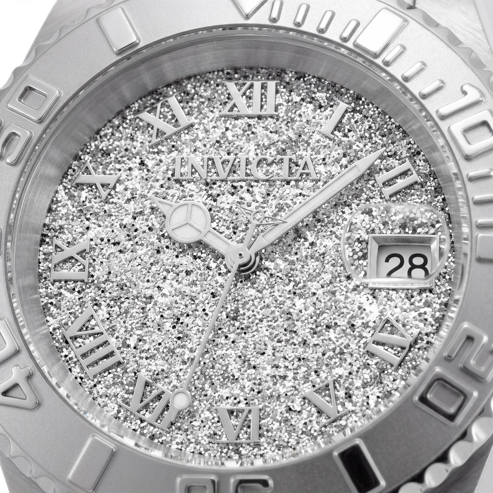 Invicta 22706 Reloj de cuarzo de acero inoxidable plateado para mujer de la colección Angel