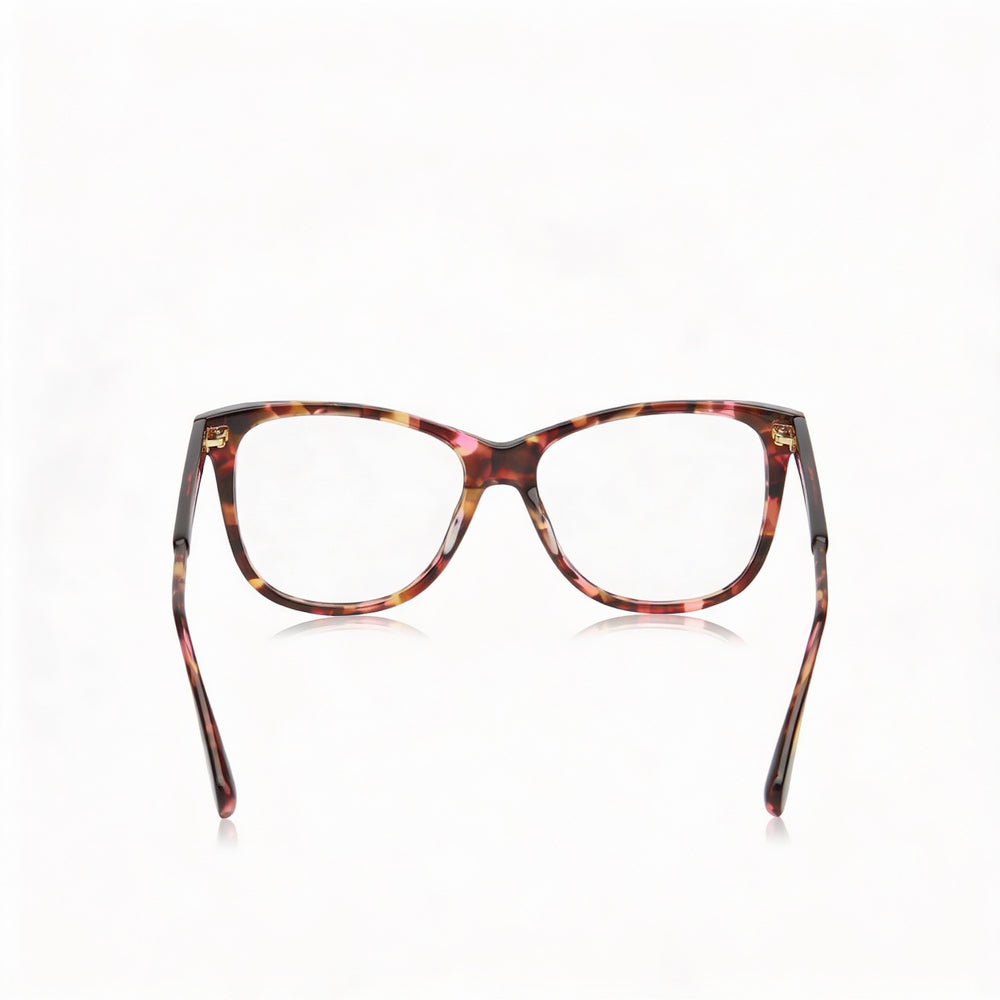 Gafas de sol de plástico habana Max & Co. Modern Women con lentes transparentes no polarizadas 54-16-140