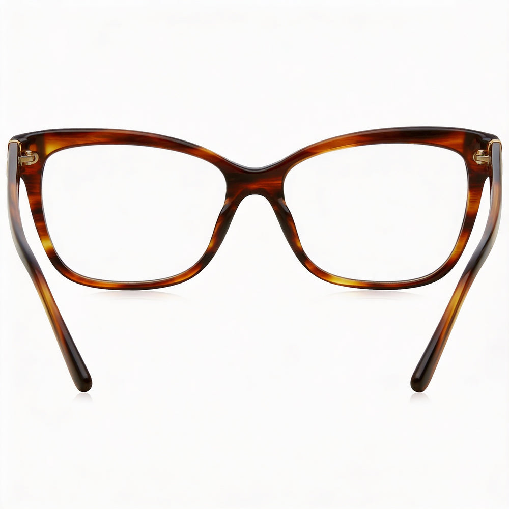 Gafas graduadas de plástico Ralph Lauren RL6164 5007 para mujer, cuadradas, con montura completa, color tortuga, 53 mm