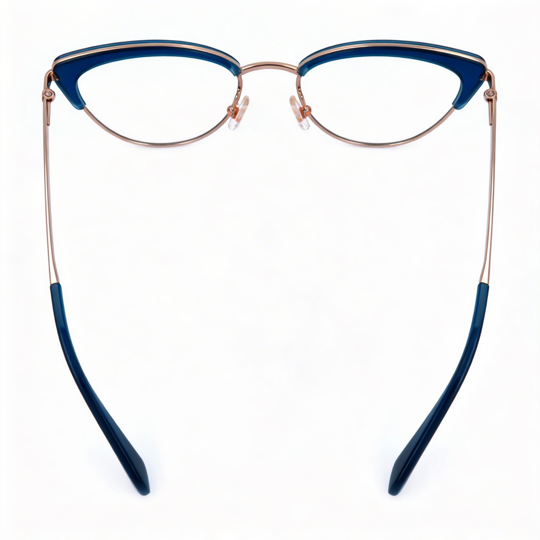 kate spade new york Jailyn Gafas de Metal Cat Eye de Moda para Mujer Armazón Azul/Dorado, Lente de 50 mm, Puente de 18 mm, Patilla de 140 mm, Photo 2