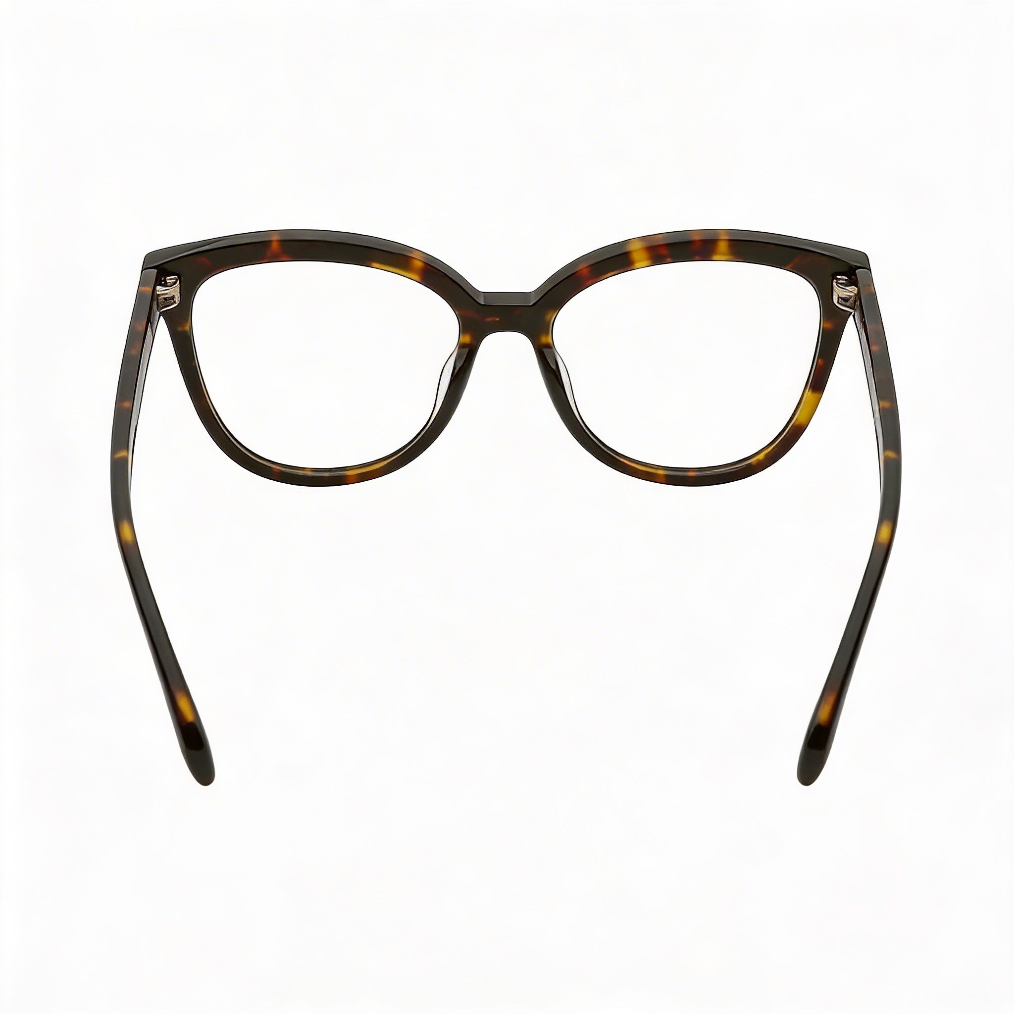 Tous Square Women's Red Havana Acetate Prescription Ready Eyeglasses with Clear Demo Lenses 53mm, Photo 4