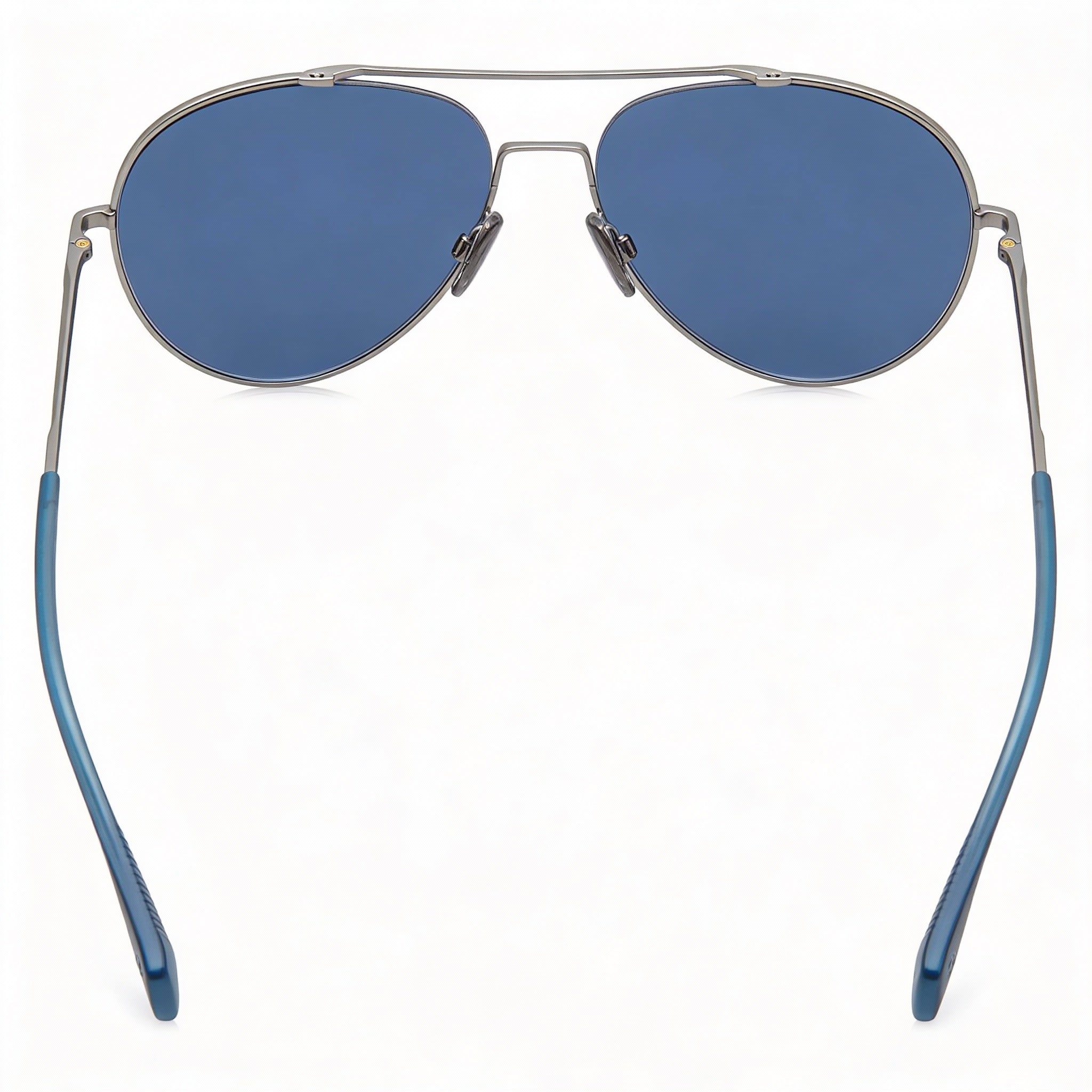 Gafas de sol unisex modernas rag & bone con montura de acero de aleación gris y lentes de policarbonato, 58 mm, Photo 4