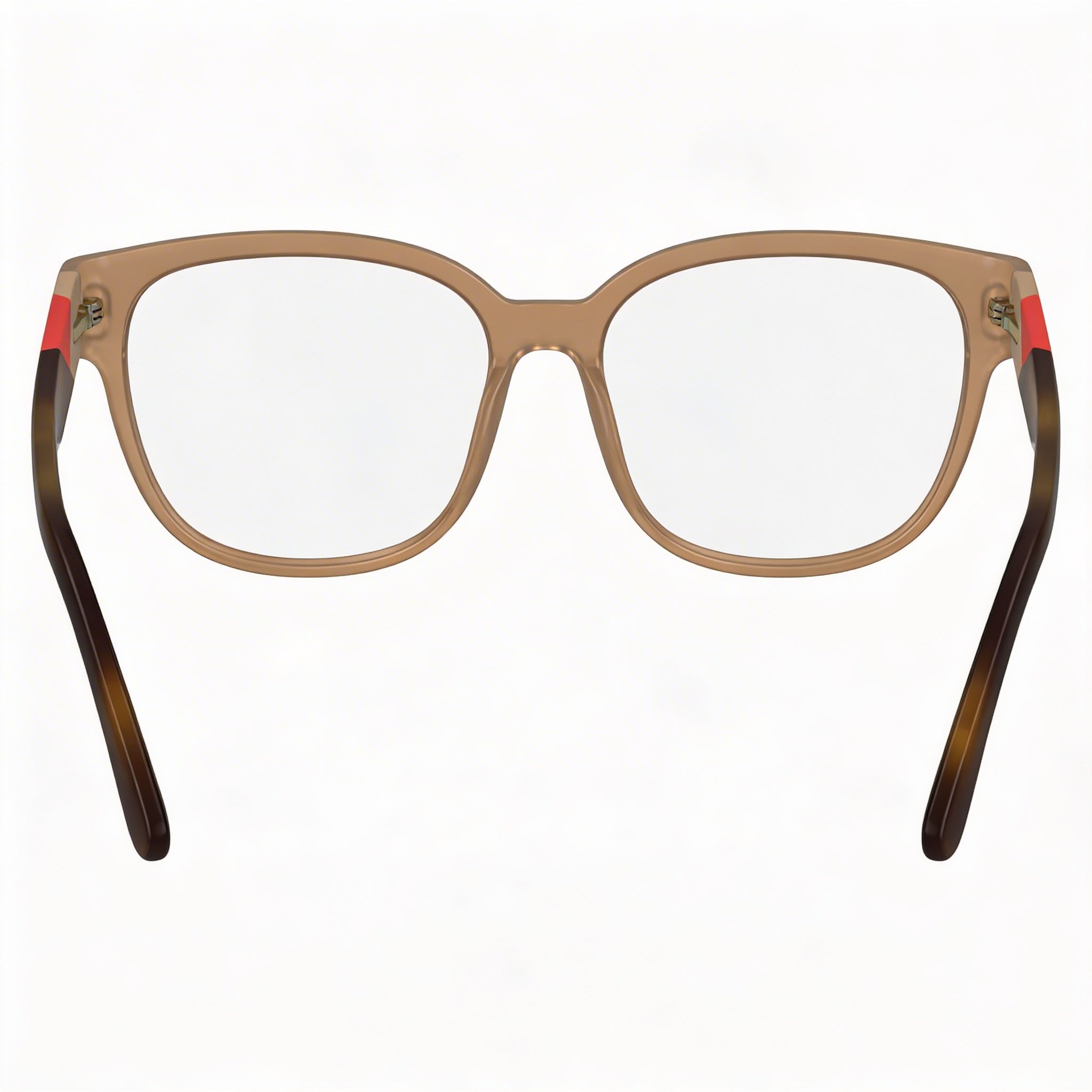 Lacoste L2953 Modern Unisex Prescription Ready Eyeglasses with Transparent Caramel Iniettato Frame 55mm, Photo 4