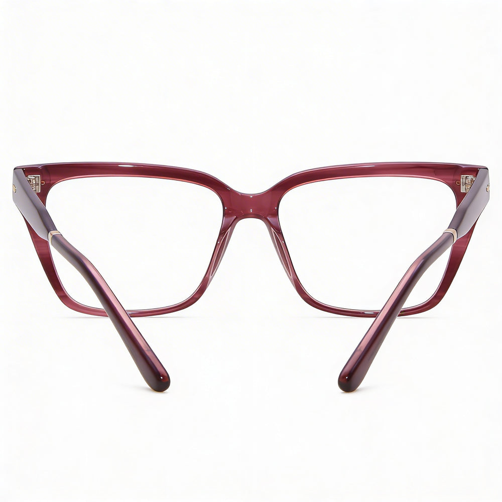 Gafas de vista unisex Calvin Klein CK22539 de plástico cuadradas con montura completa en color burdeos Havana (54-16-140 mm)