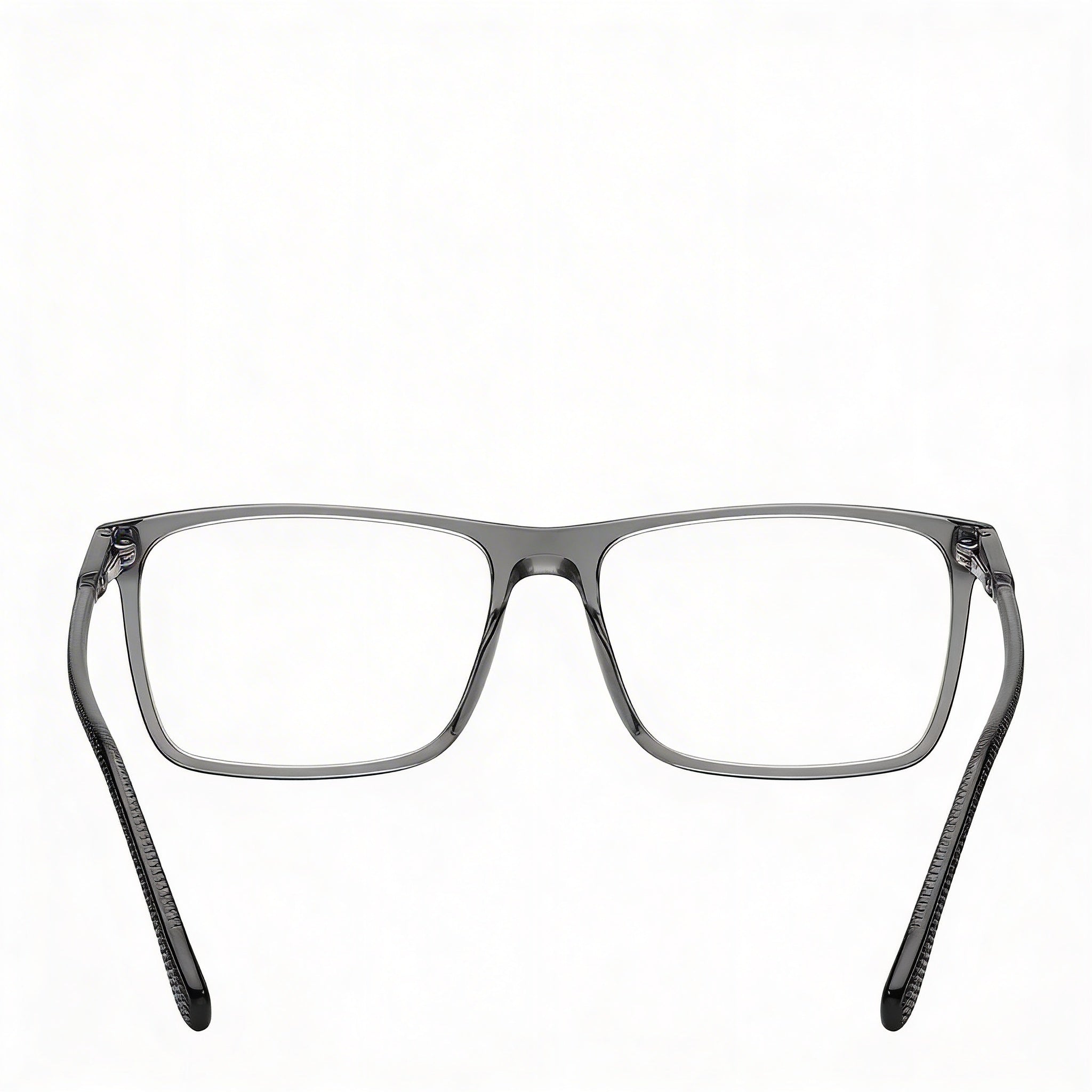 Carrera Modern Unisex Acetate Frame Eyeglasses in Transparent Grey with Polycarbonate Grey Lenses, 54mm, Photo 4