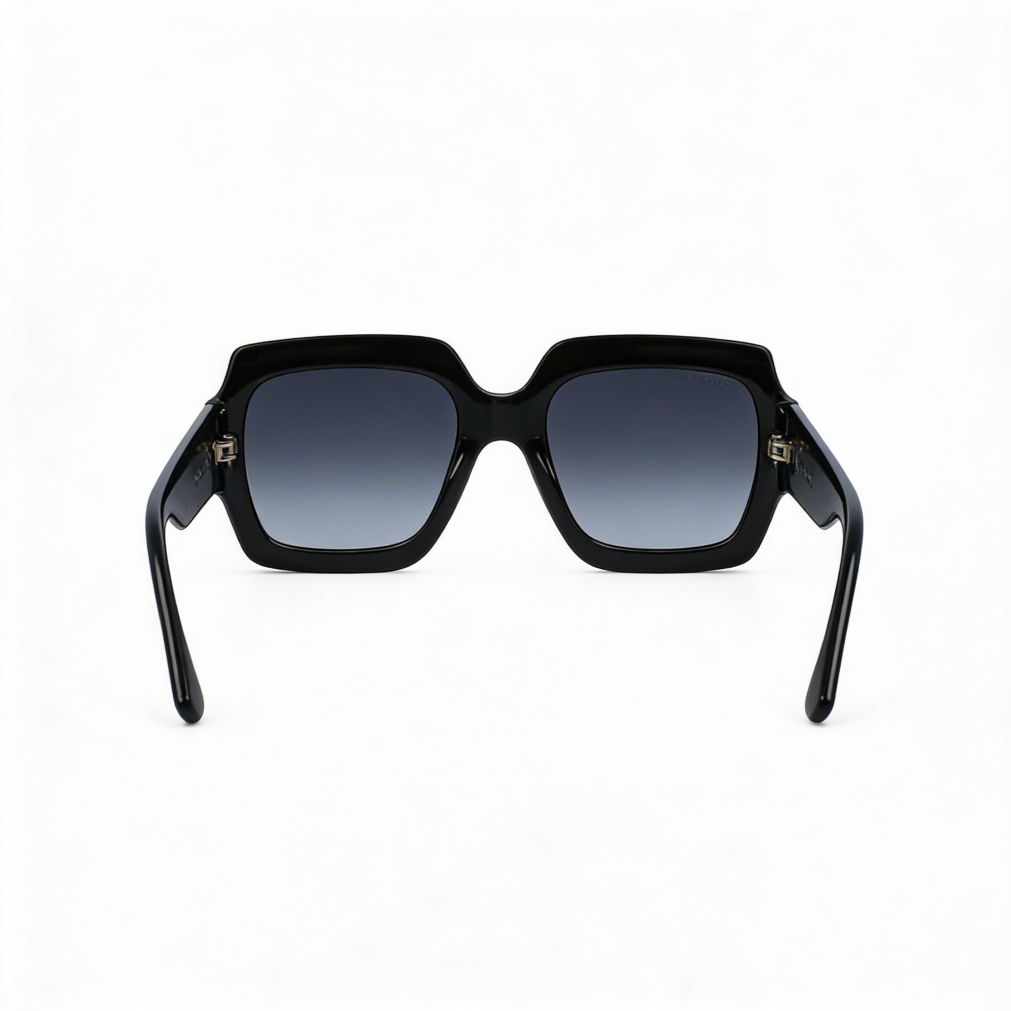 Gucci Gg0053sn Unisex Shiny Black Composite Frame UV Protected Shaded Dark Grey Gradient Sunglasses 54mm, Photo 3