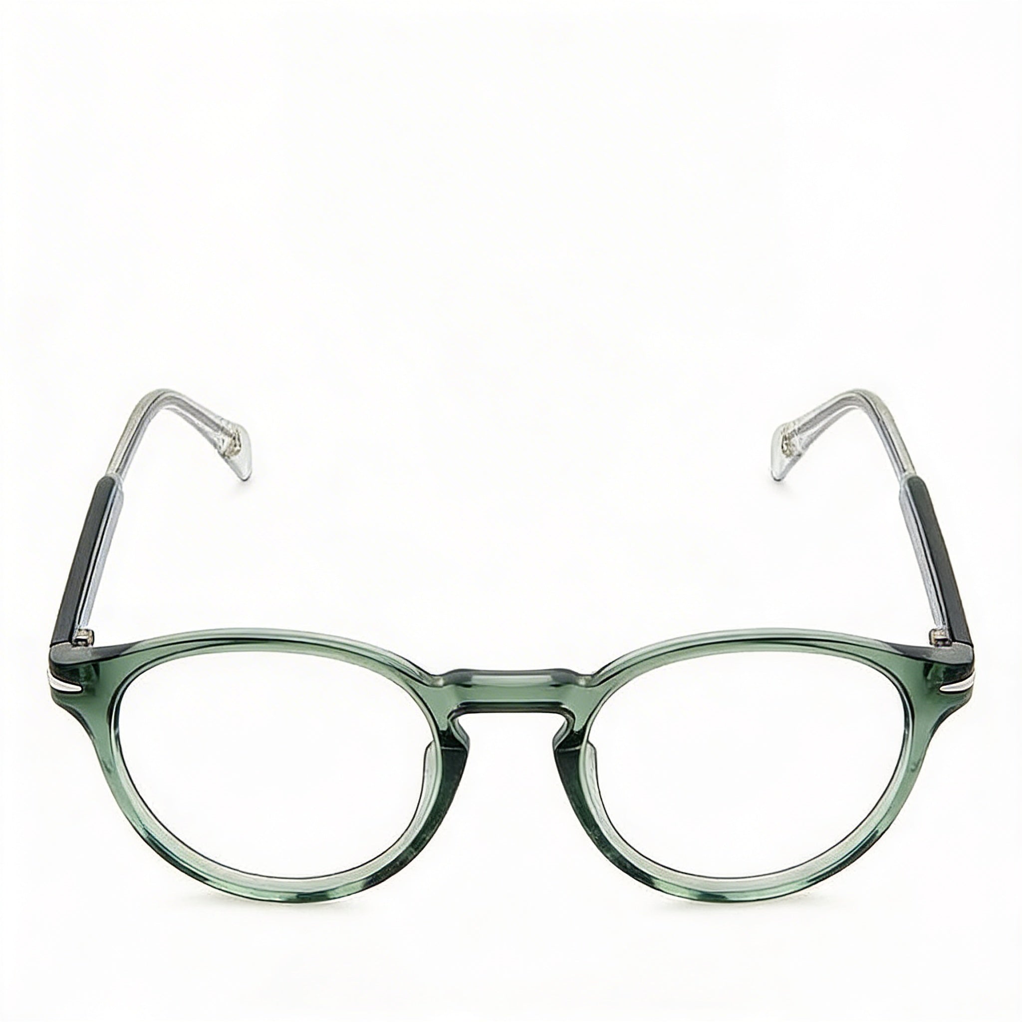 David Beckham Casual Men's Green Acetate Full Rim Eyeglasses with Polycarbonate Non-polarised Lenses 48mm, Photo 3