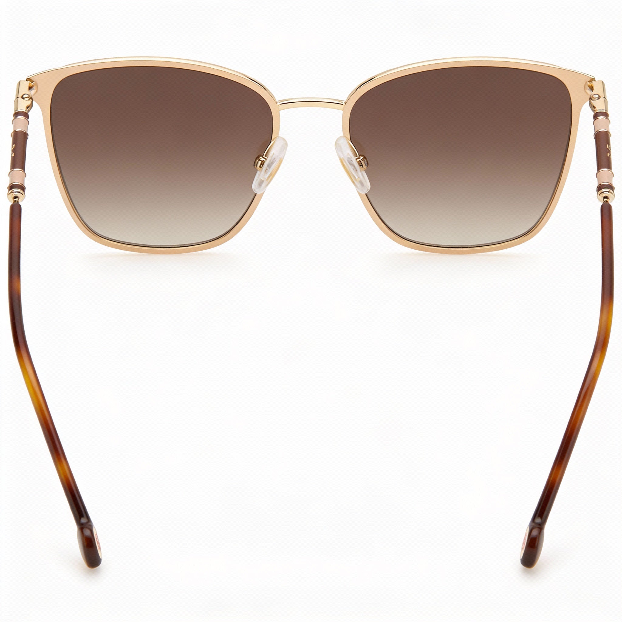 Gafas de sol Carolina Herrera Ch 0030/S para mujer, de acero inoxidable, color dorado y nude, 56 mm, policarbonato con protección UV, Photo 3