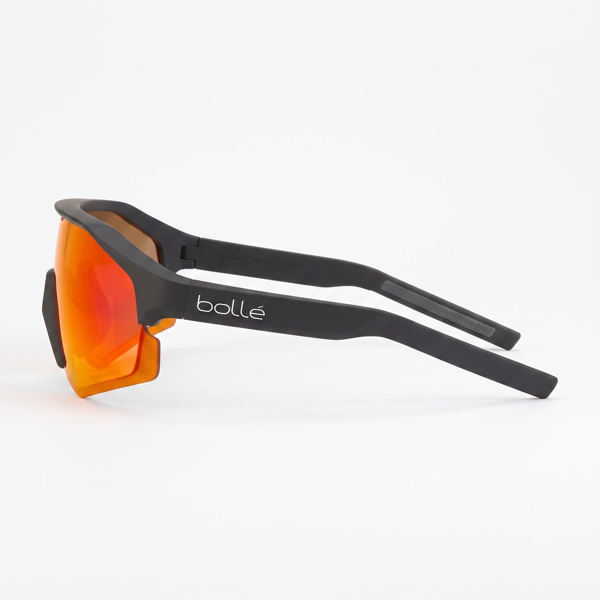 bollé BS020009 Lightshifter Unisex Photochromic UV Protection Thermoplastic Polyurethane Sunglasses - Lemon Oleo, Phantom Brown Red Lenses, Photo 3