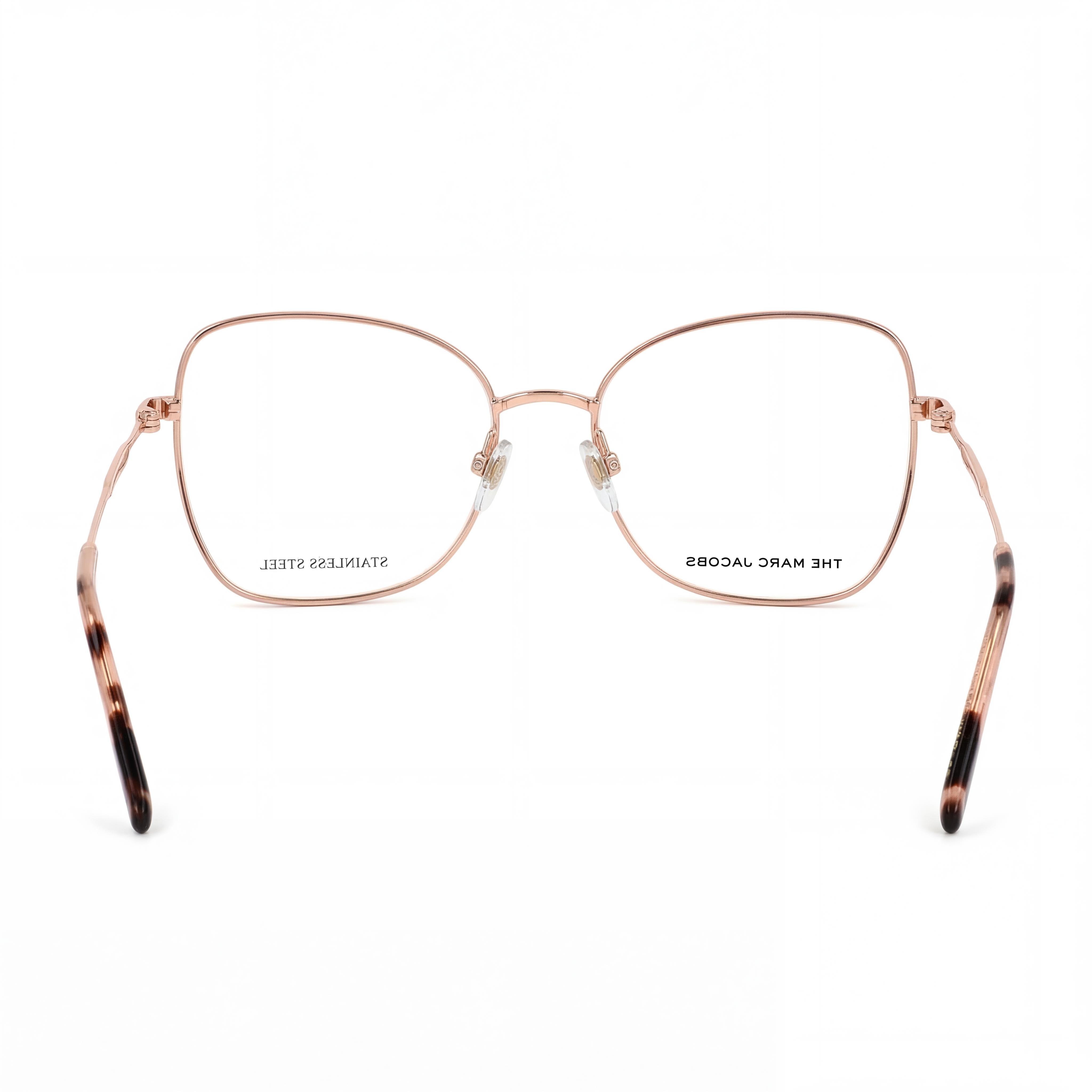 Marc Jacobs Modern Sunglasses for Women with Gold Nude Metal Frame and Polycarbonate Non-Polarized Lenses 55mm, Photo 3