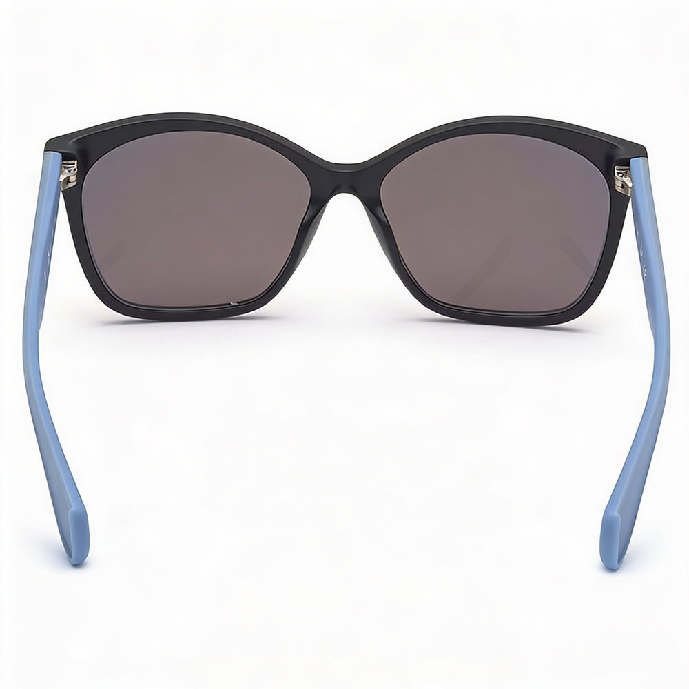 adidas Modern Women's Injected Matte Black Frame Sunglasses, 57mm Gradient Violet UV Lenses