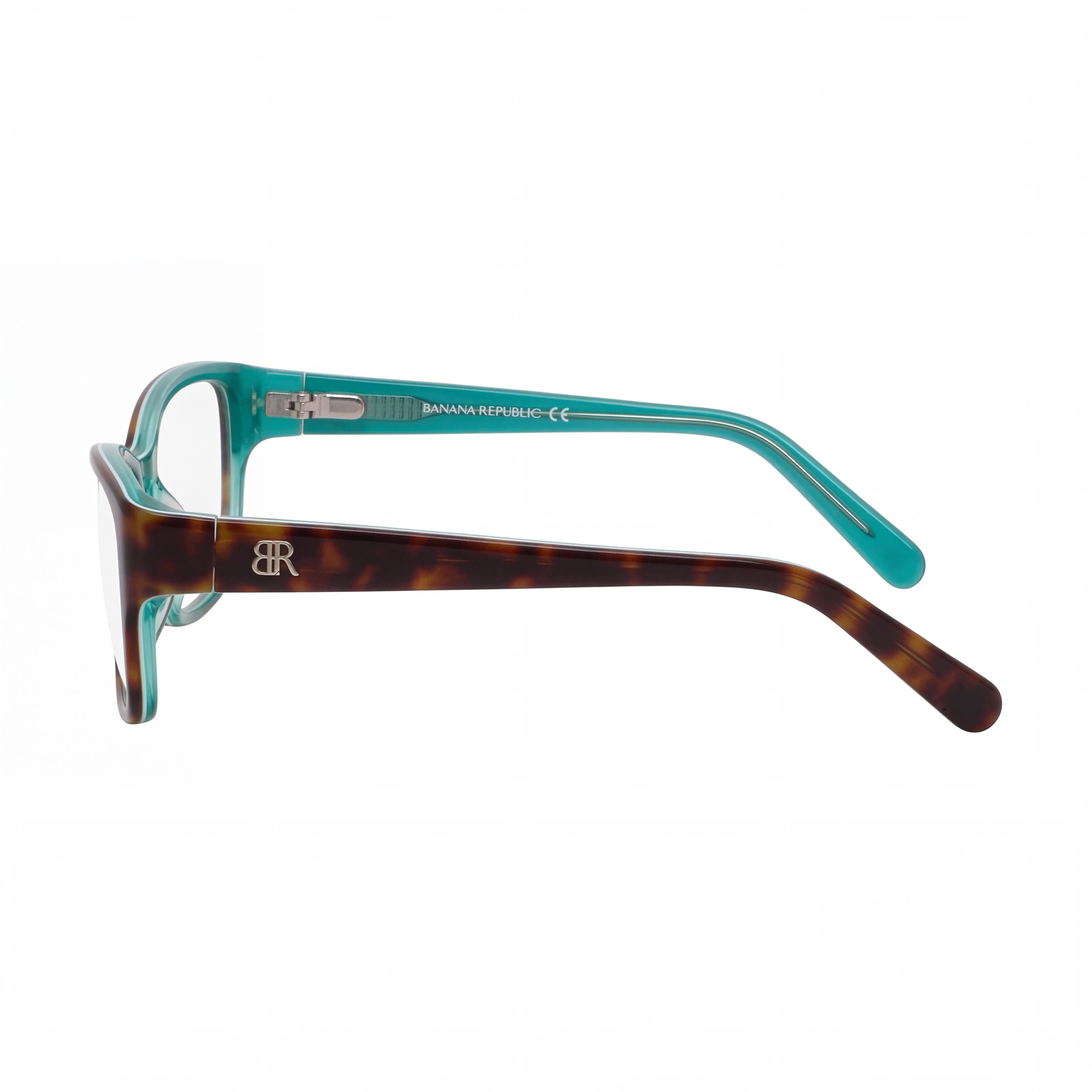 Gafas de sol BANANA REPUBLIC Buffy para hombre con montura completa de plástico rectangular, color carey, talla 55-15-135, Photo 3