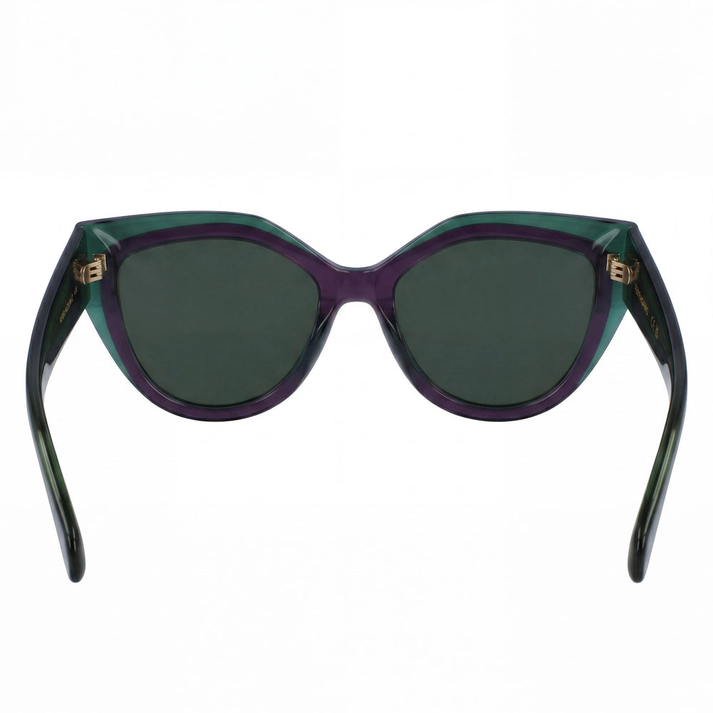 Salvatore Ferragamo Casual SF2004S Lentes con Protección UV para Mujer Verde Transparente/Violeta 53mm