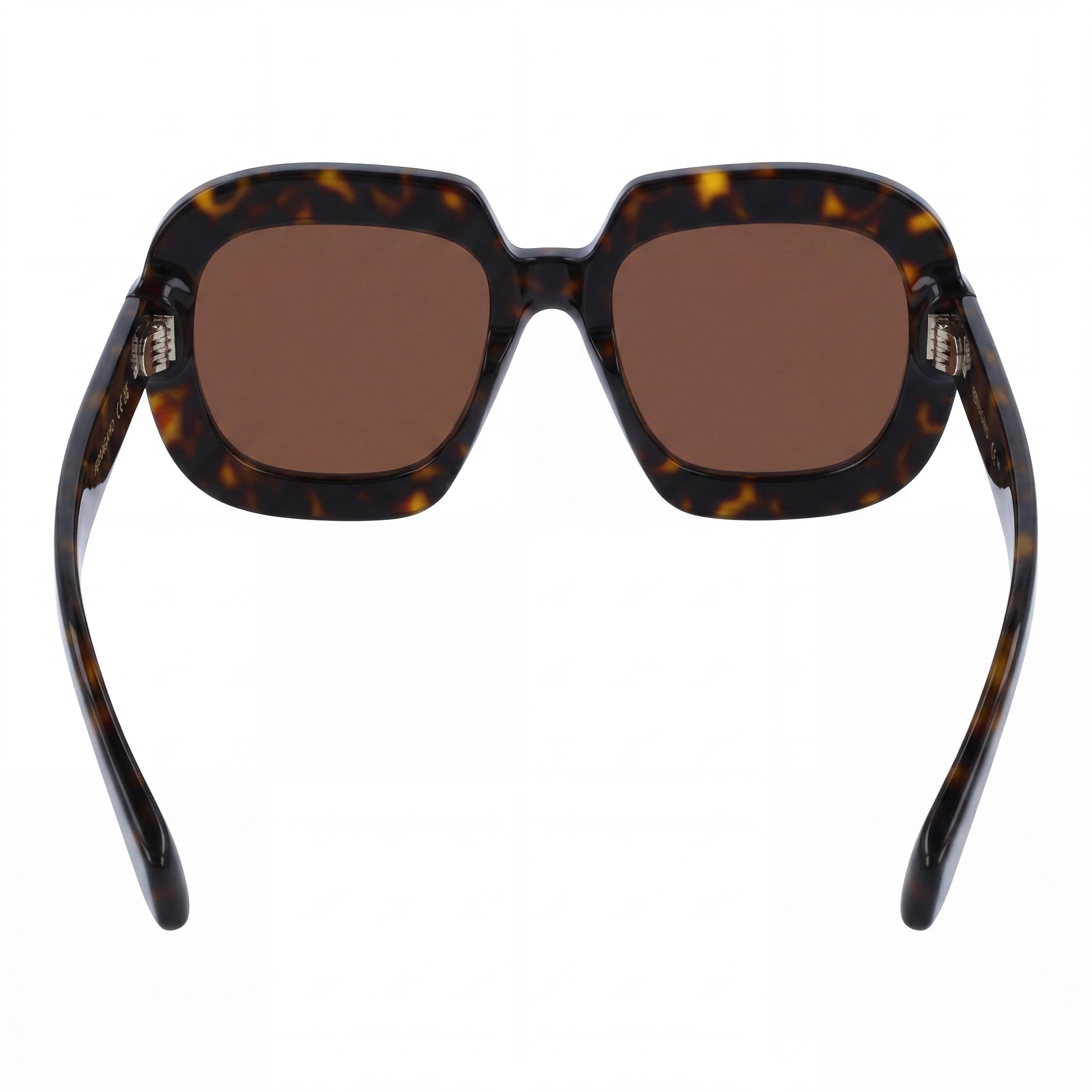 Ferragamo Modern Men's Dark Tortoise Acetate Frame Sunglasses with Polycarbonate Lenses, 54mm Lens Width, 20mm Bridge Width, Photo 3