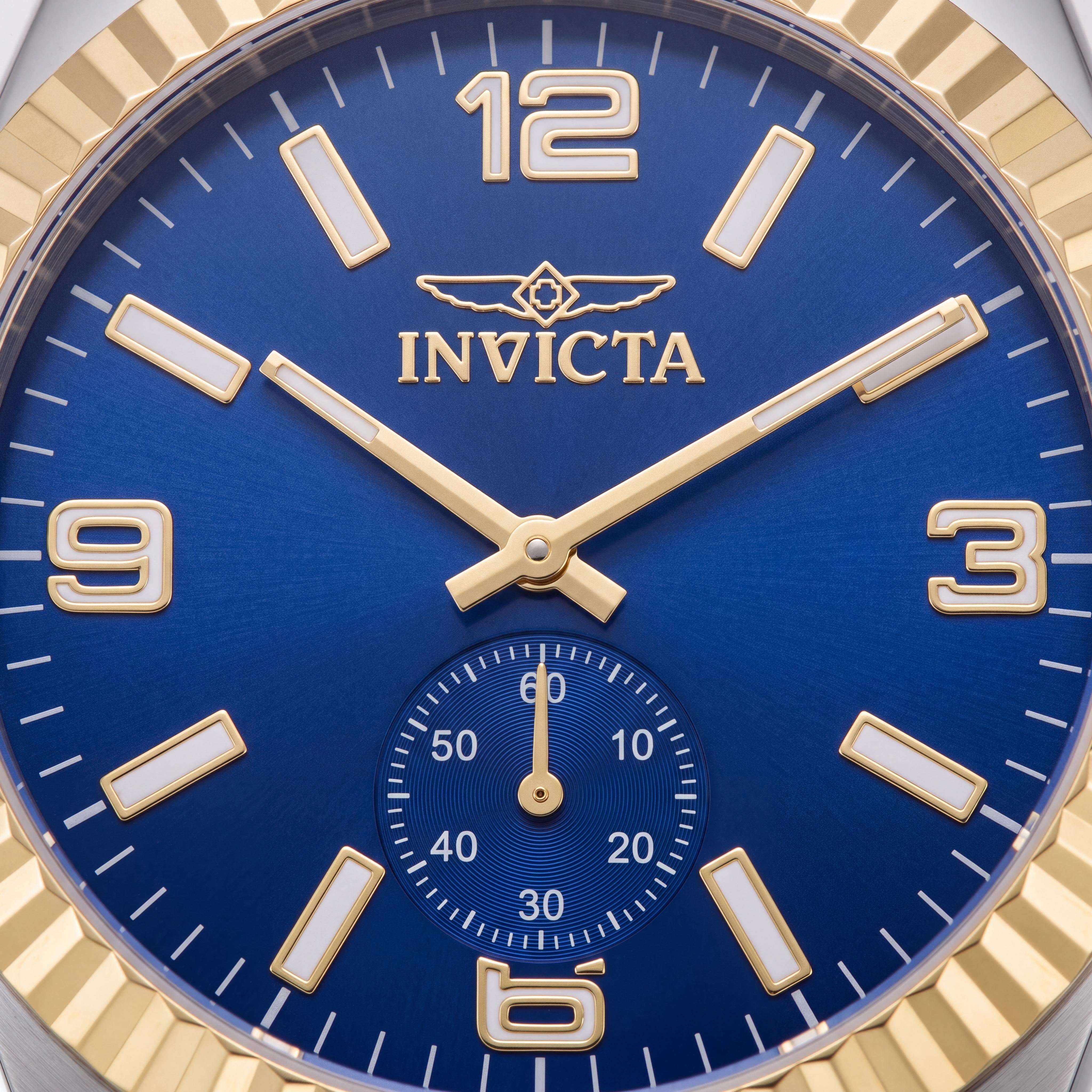 Invicta Specialty 49387 Men's Quartz Watch, Silver-Tone Stainless Steel Bracelet, Blue Dial, 43mm Case, Photo 2