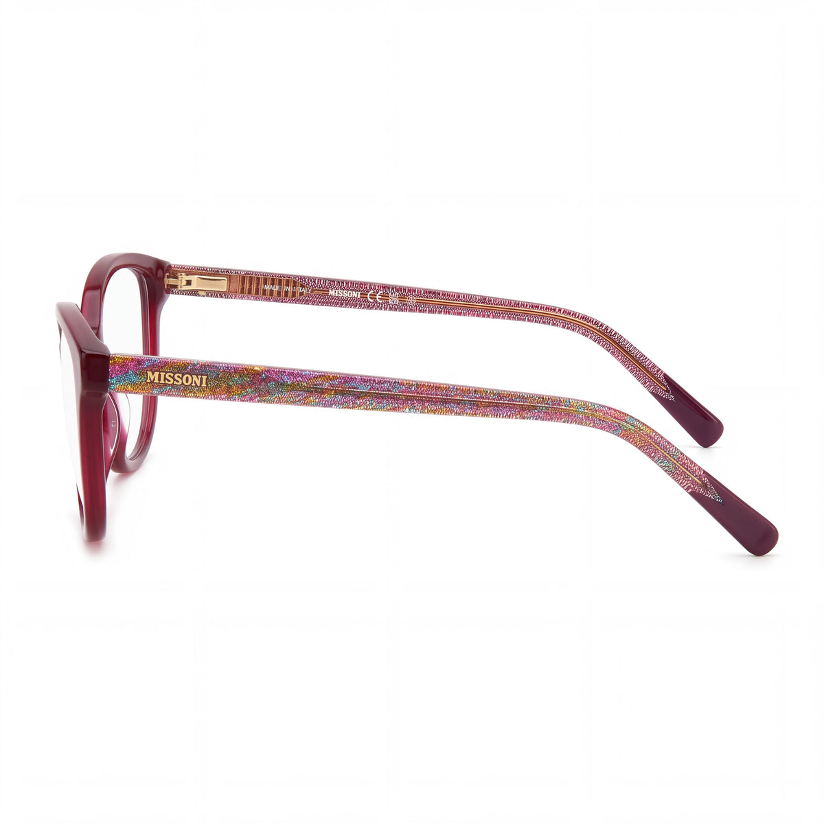 M Missoni Mis 0149 Women's Red Plastic Frame Polycarbonate Non-Polarized Made in Italy Eyewear 53-17-145mm, Photo 3