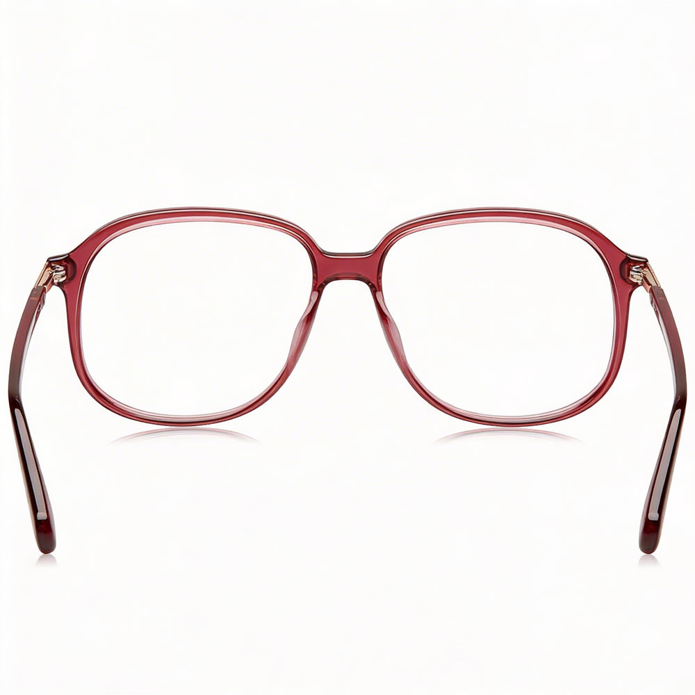 Guess Casual Unisex Bordeaux Plastic Frame Eyeglasses 53mm with and Non- Lenses